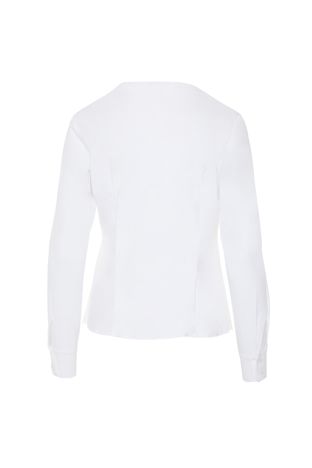 Önü Fiyonk Bağlama Detaylı Kare Yaka Gömlek