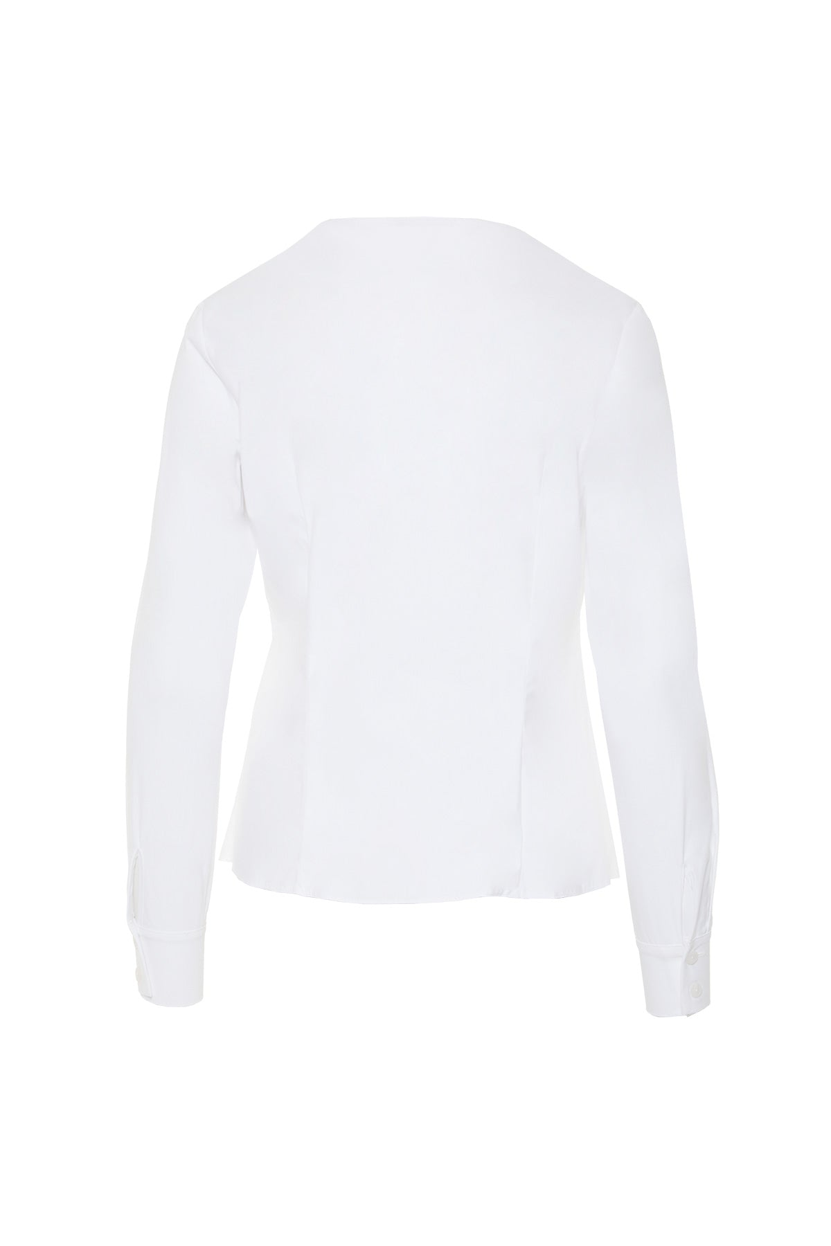 Önü Fiyonk Bağlama Detaylı Kare Yaka Gömlek