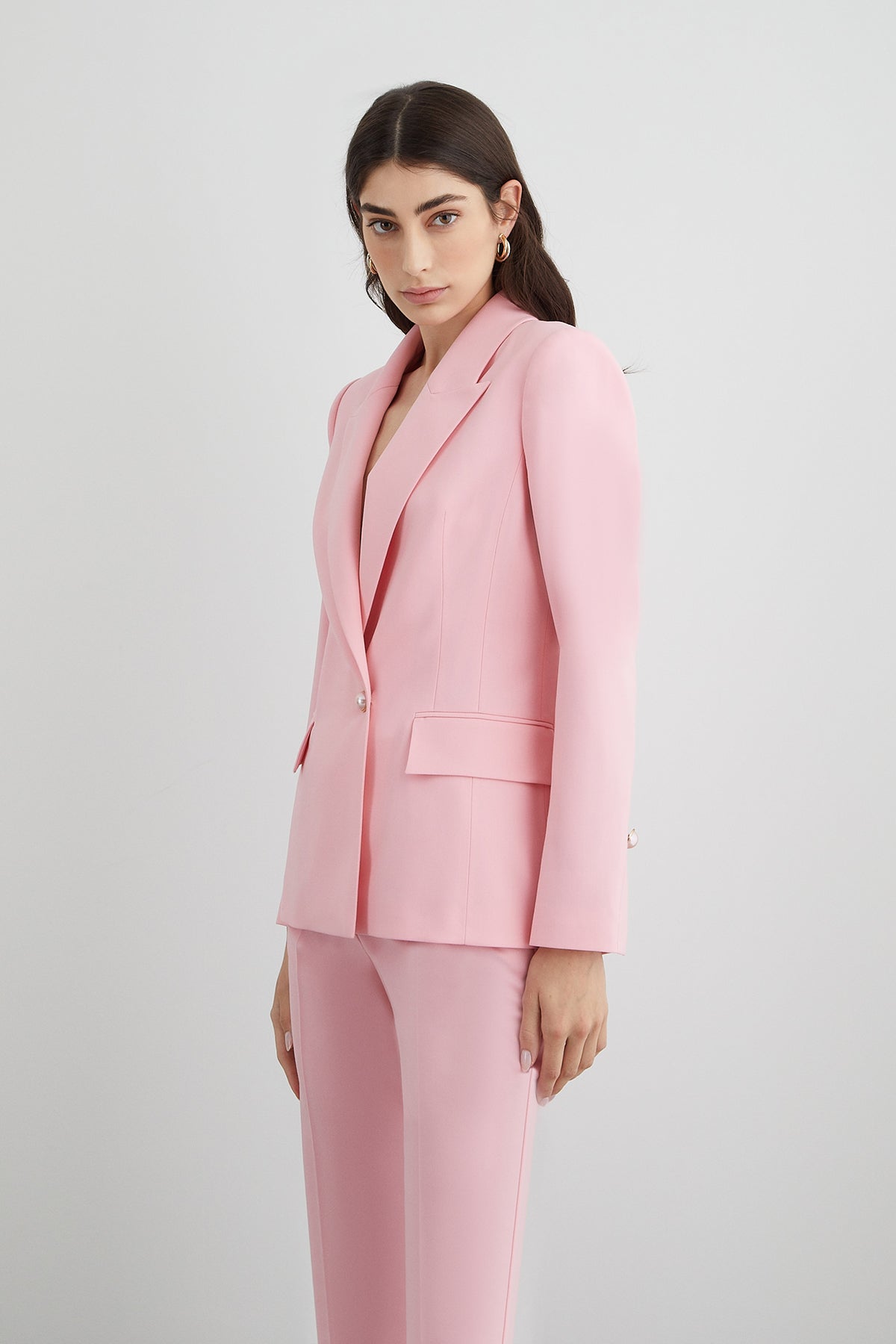 İnci Ve Detay Düğmeli Ceket