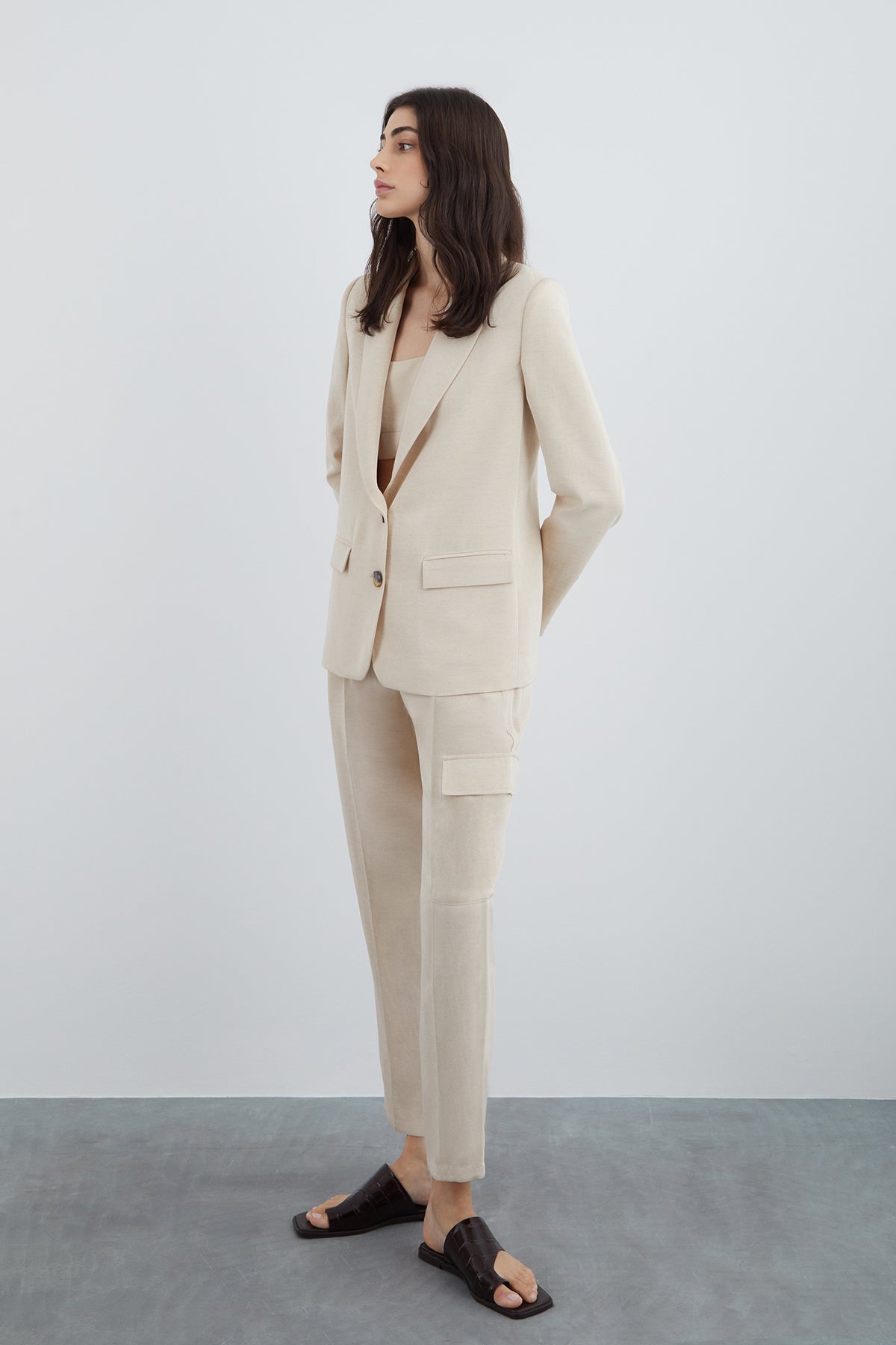 Düğme Detaylı Ceket