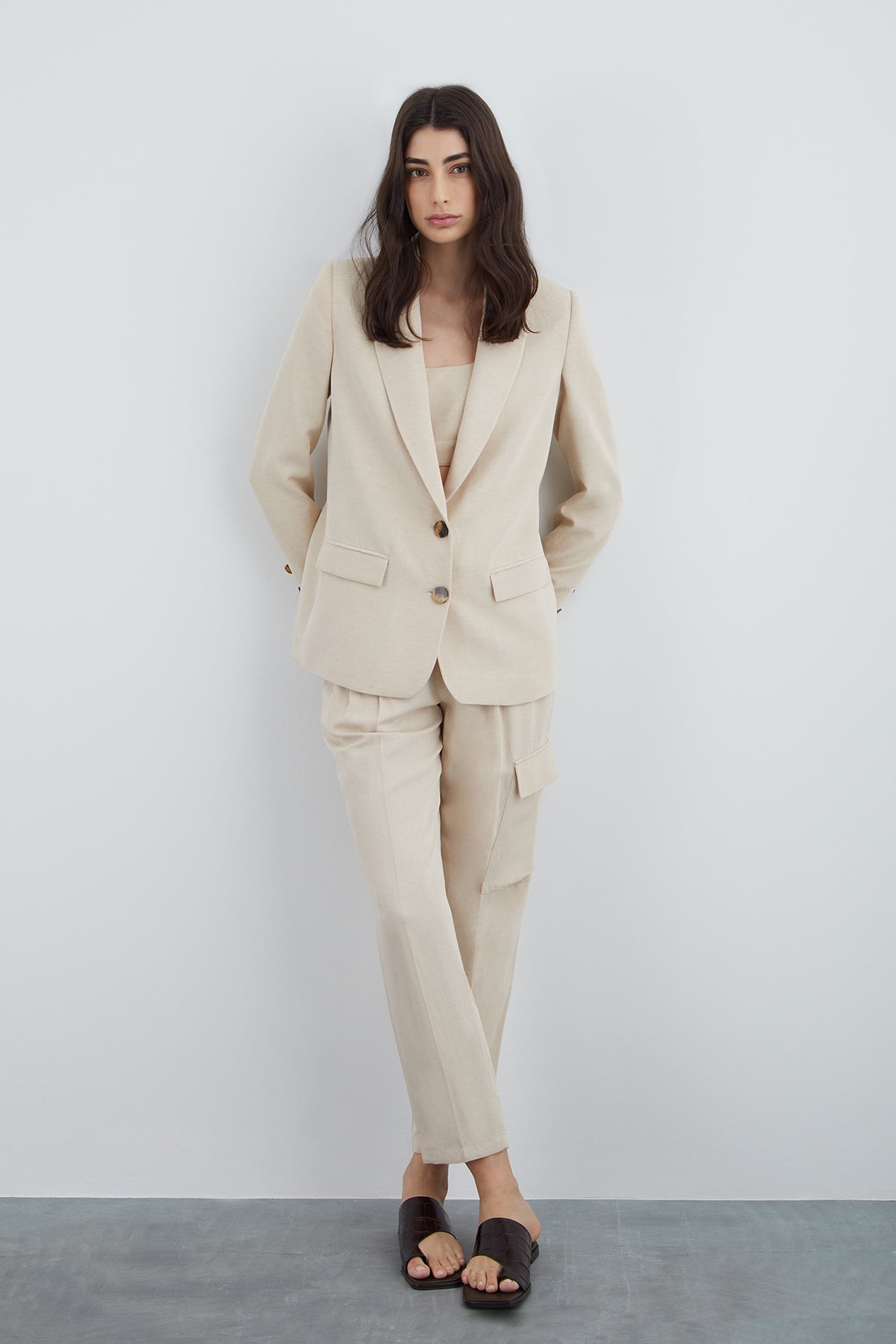 Düğme Detaylı Ceket