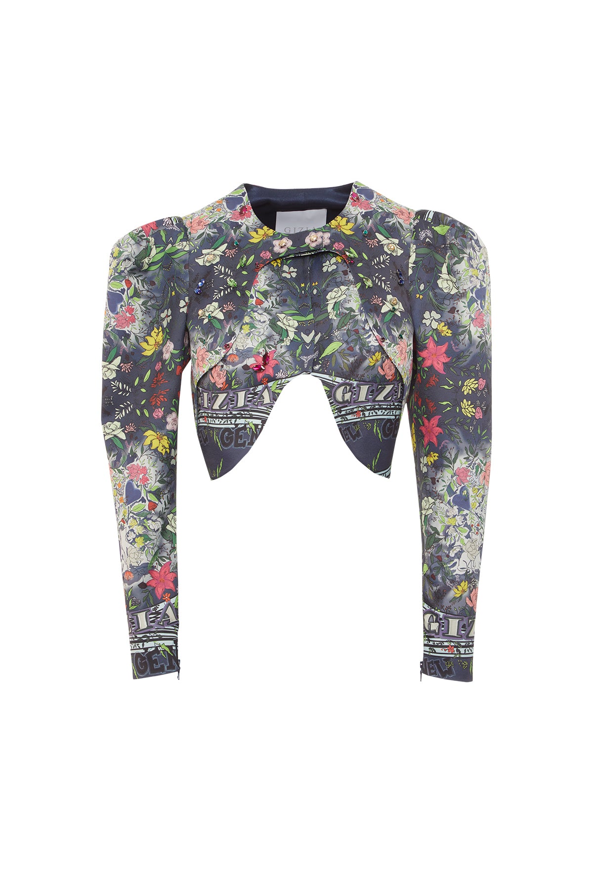 Yaka Detaylı Agraf Kapama Vatkalı Ceket