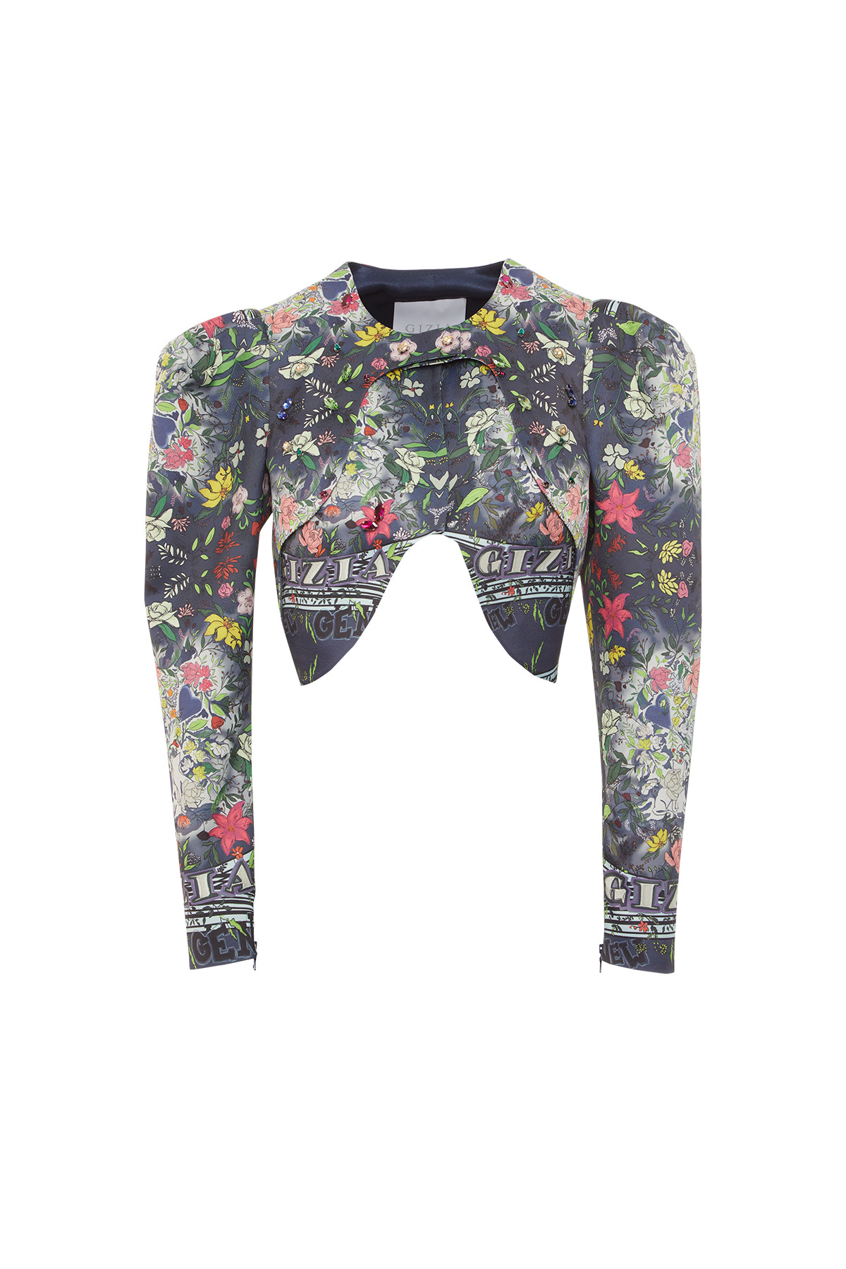 Yaka Detaylı Agraf Kapama Vatkalı Ceket