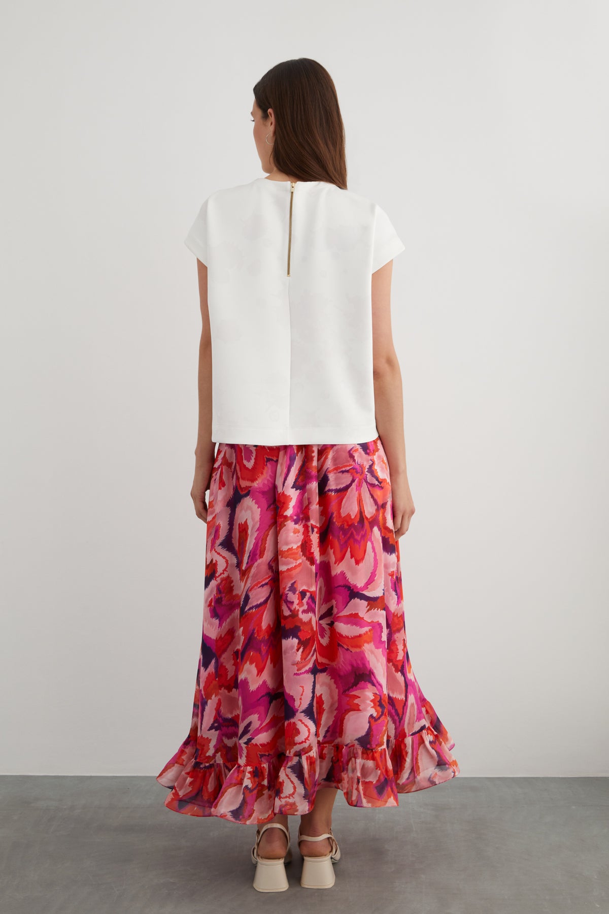 Özel Desen Kısa Kollu Scuba T-Shirt