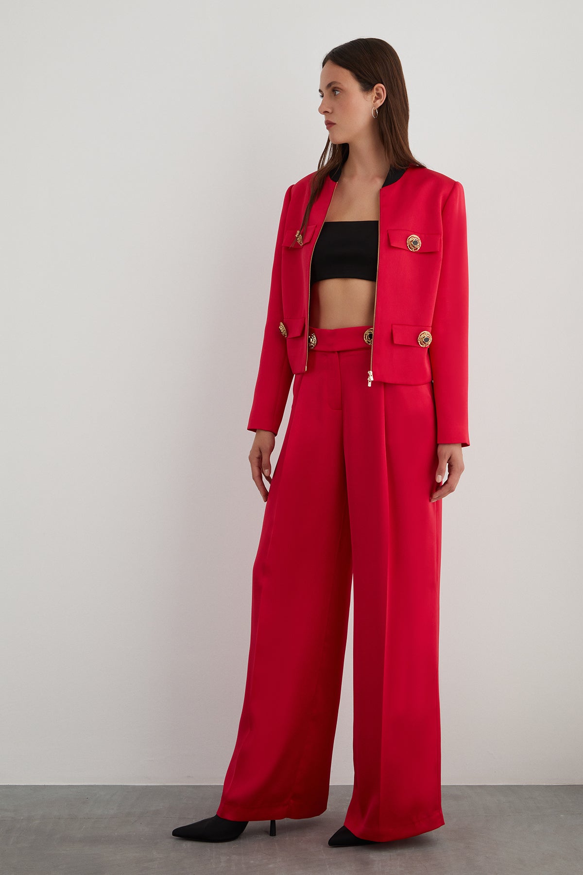 Düğme Detaylı Ceket