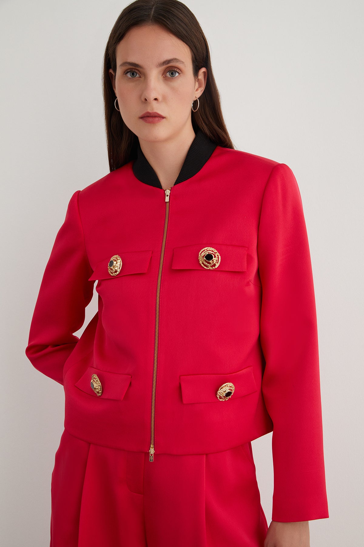 Düğme Detaylı Ceket