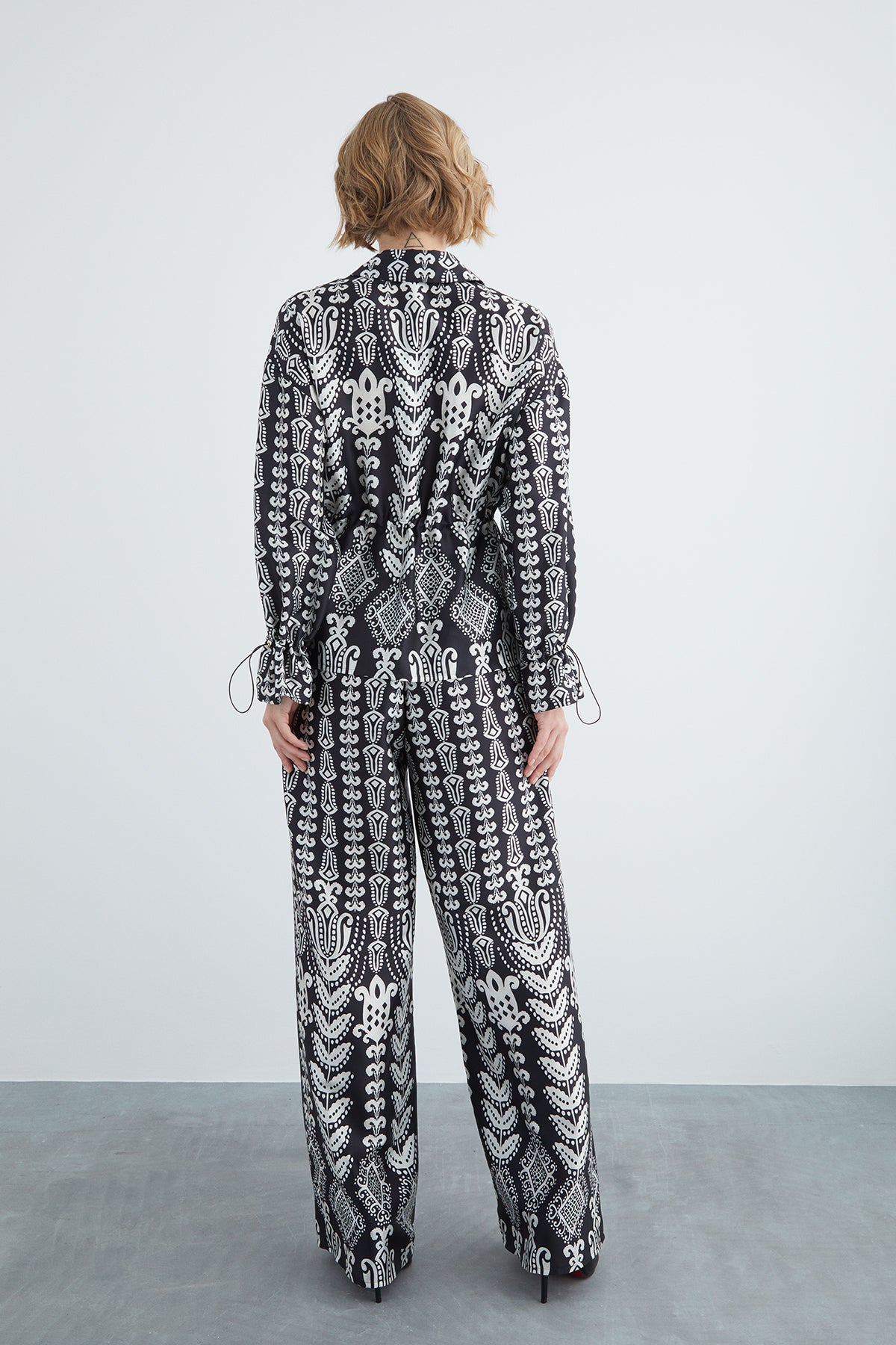 Önü Fermuarlı Pijama Takımı