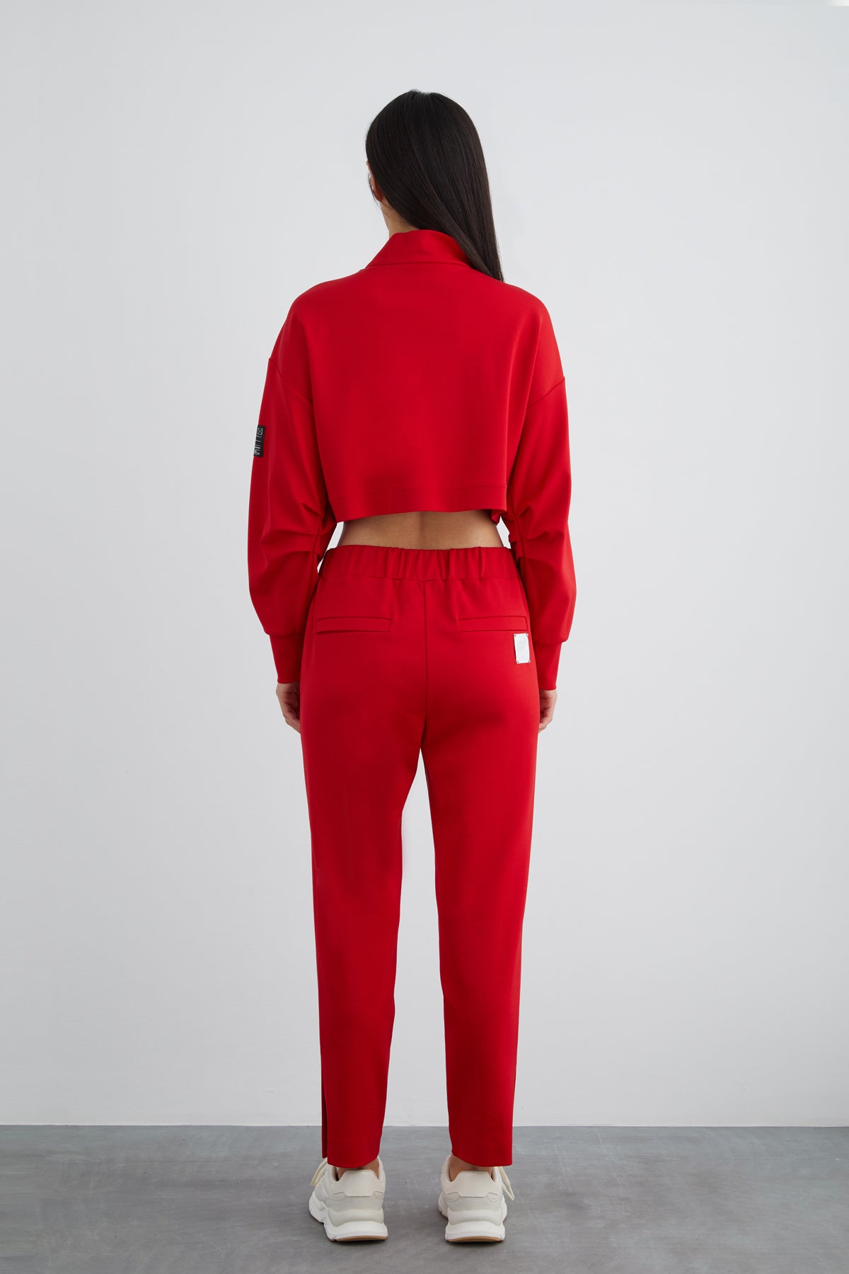 Arka Bel Lastikli Etiket Detay Pantolon