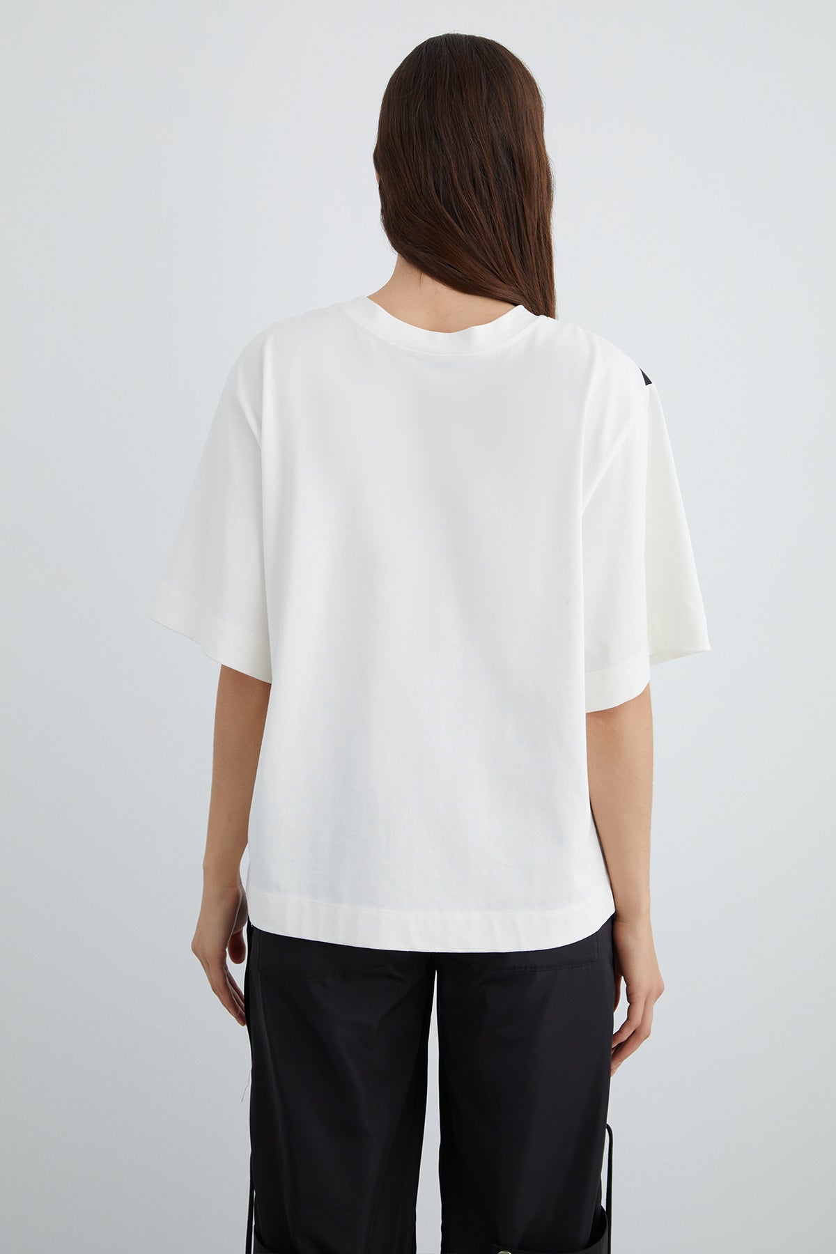 Baskı Detaylı Basic Tshirt