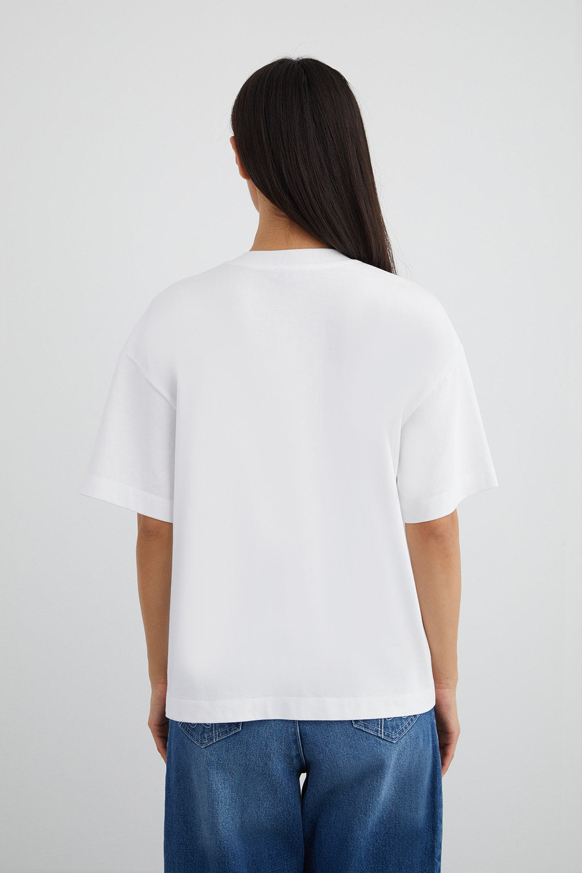 Özel Pano Desen Detaylı Kısa Kol T-shirt