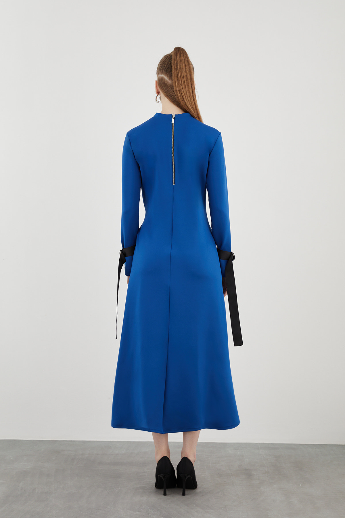 Grogren Şeritli D Toka Aksesuarlı Midi Boy Spor Elbise