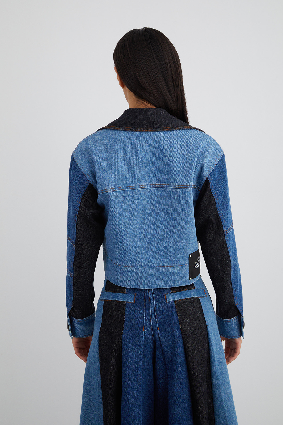 Çok Renkli Jean Ceket