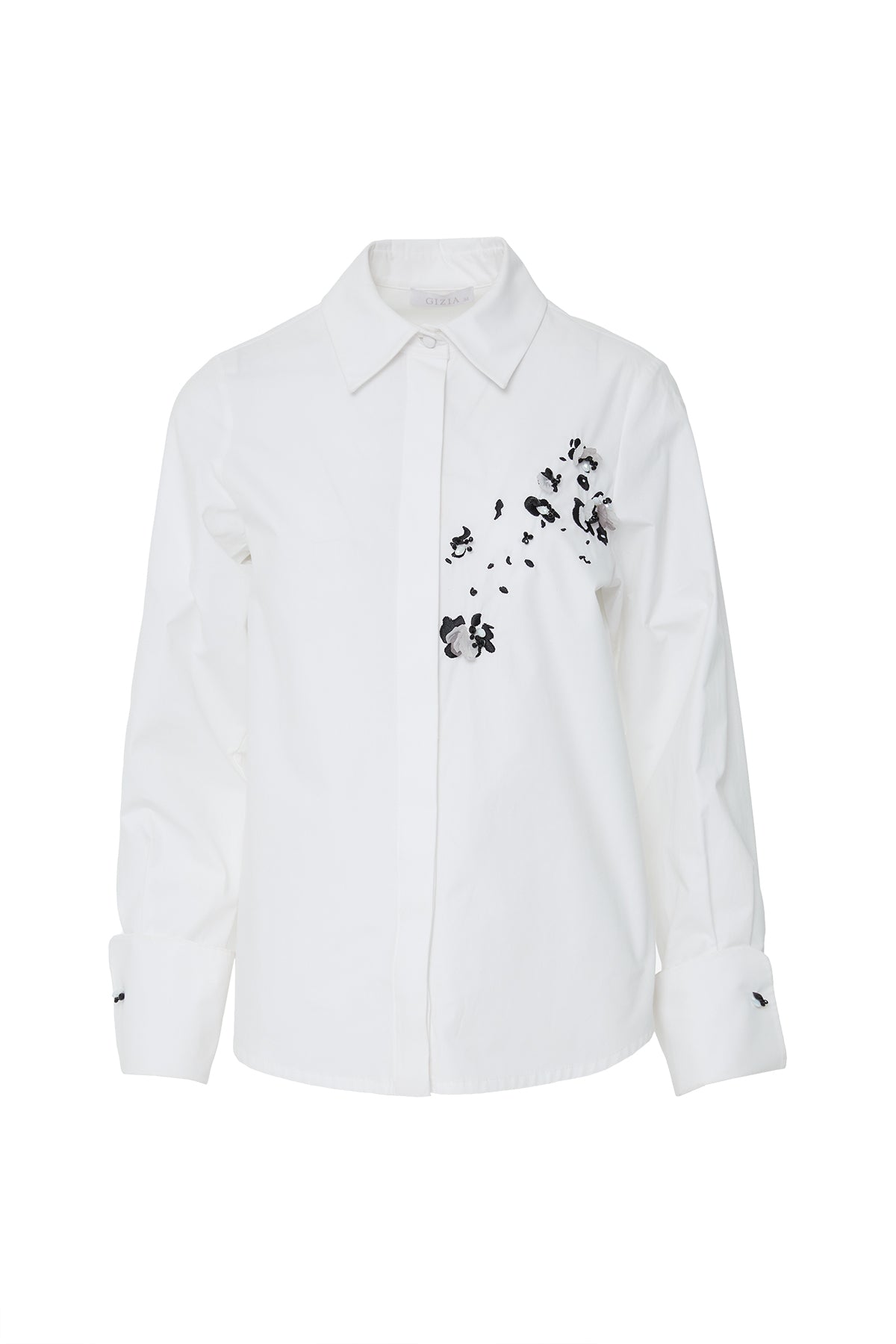 İşlemeli Nakış Detaylı Uzun Kollu Gömlek