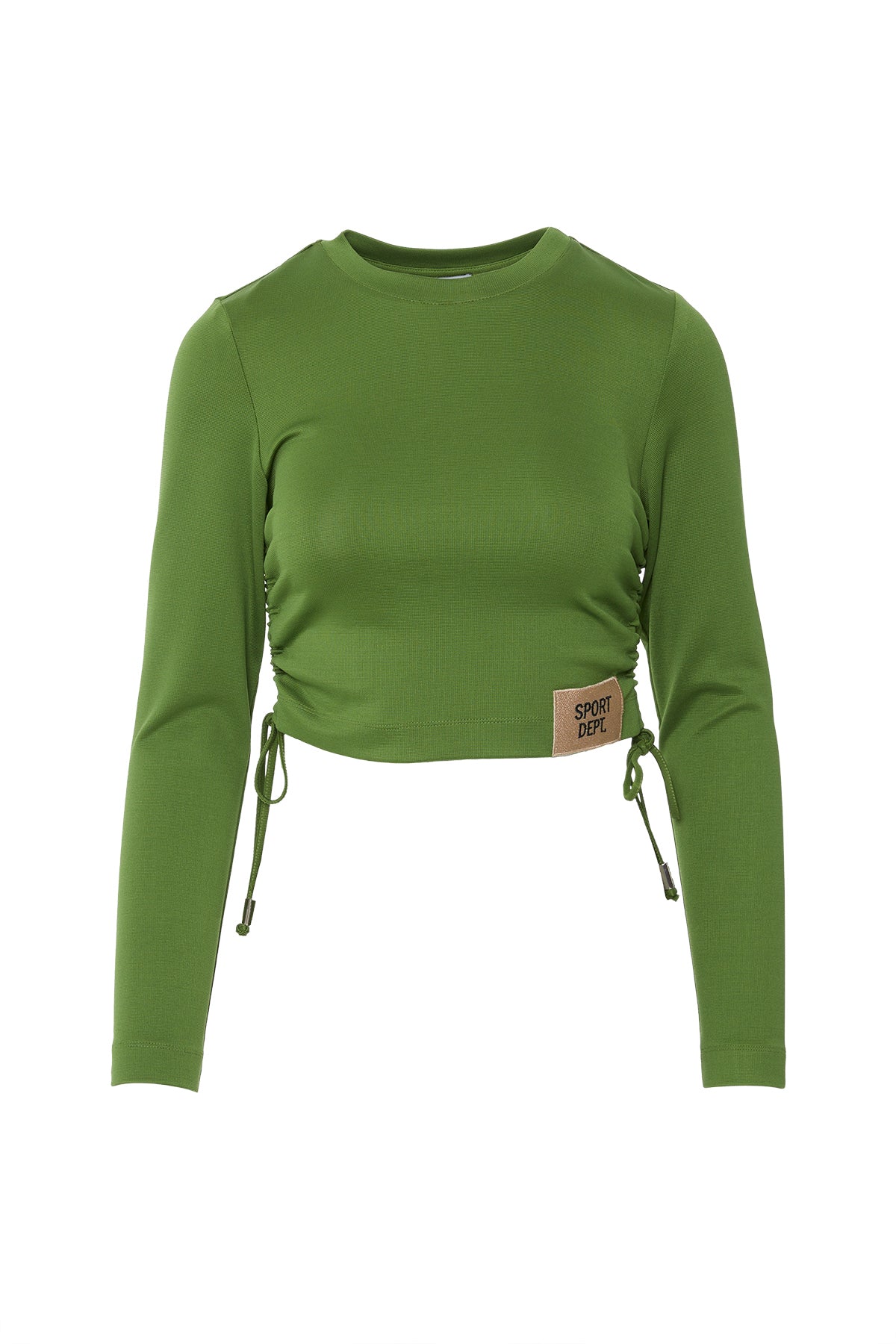 Etek Ucu Aplike Nakış Detaylı Kısa Uzun Kollu T-Shirt