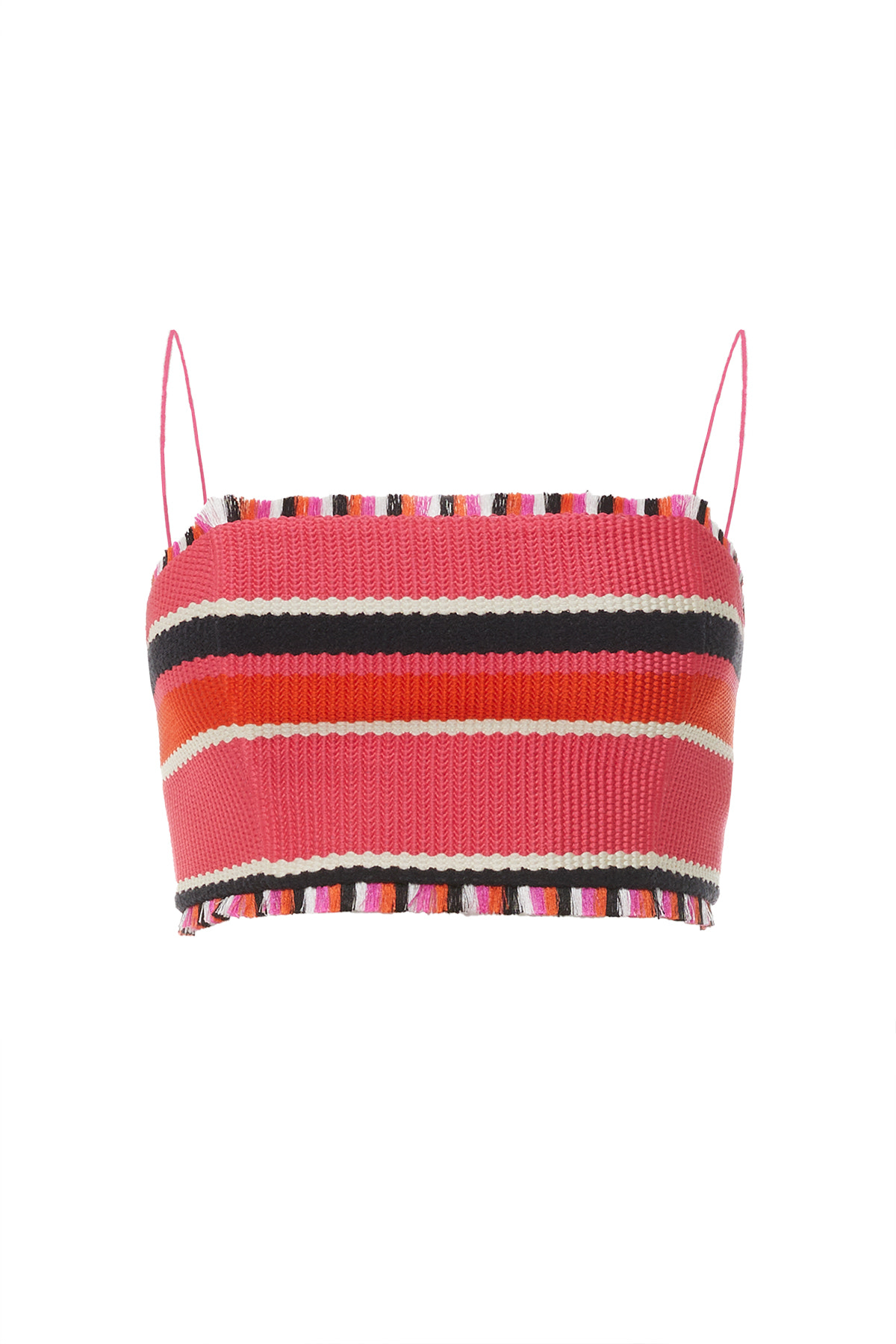 Püskül Detaylı Askılı Crop Top