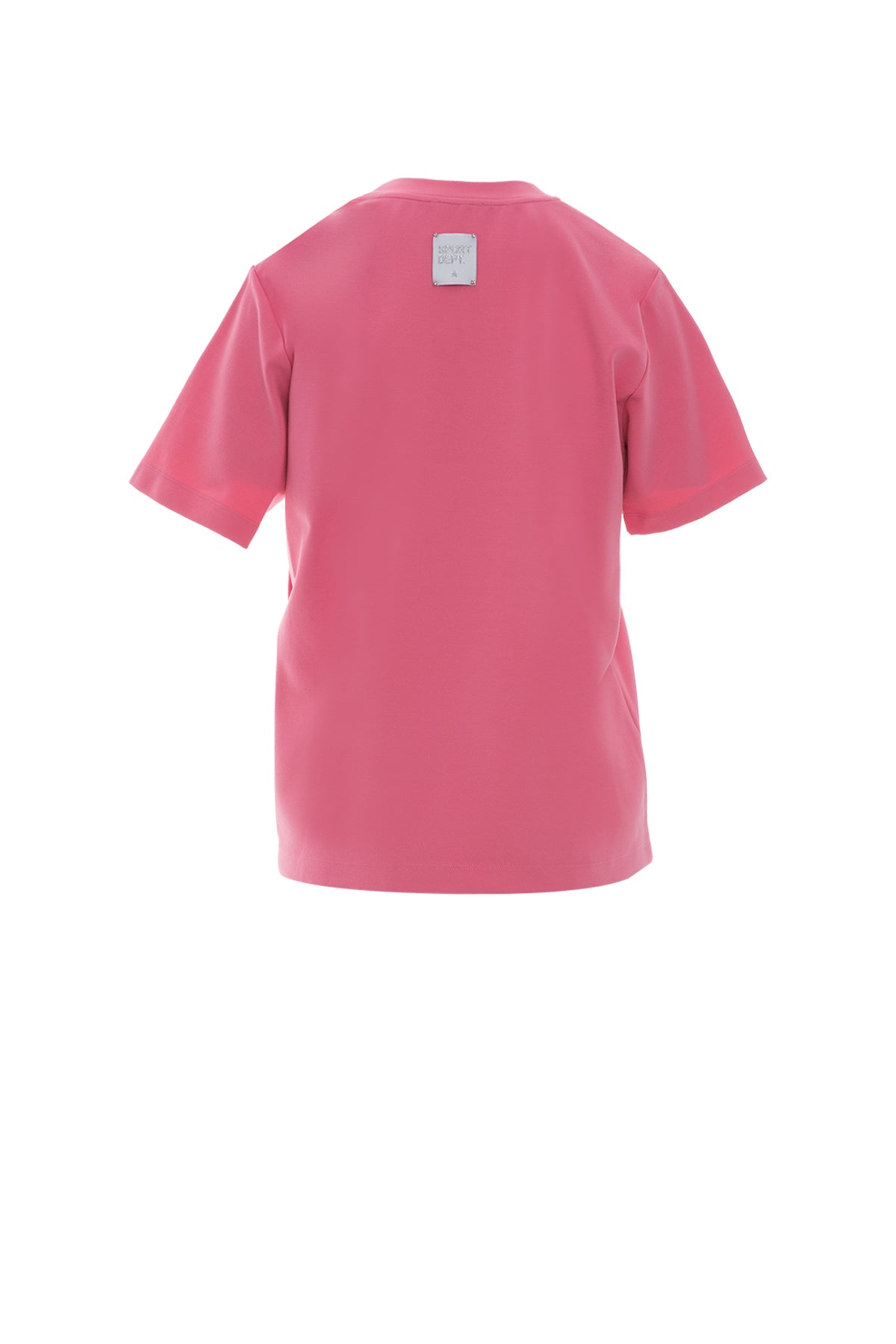 Önü Taşlı Arka Beden Etiket Detaylı T-Shirt