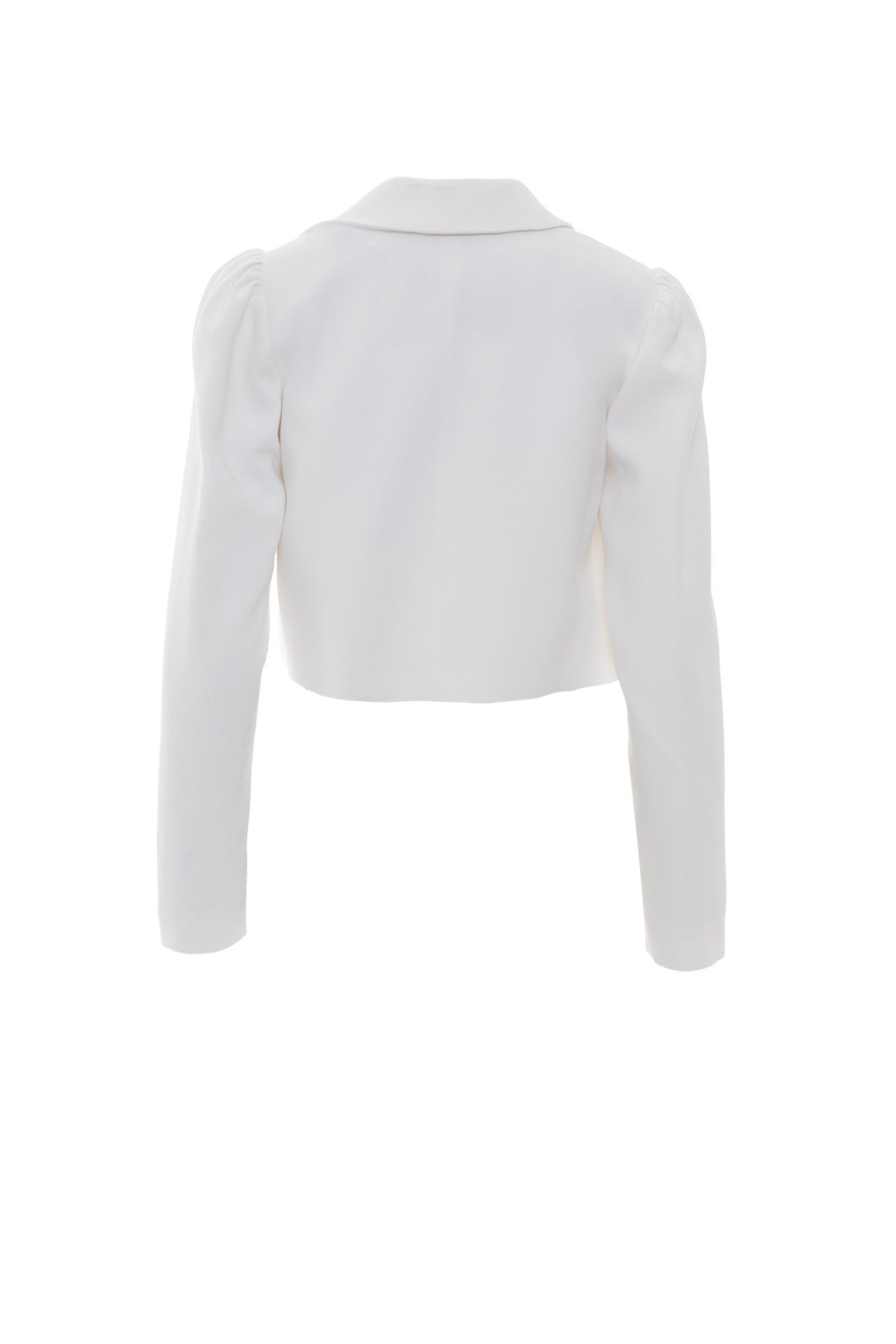 Gold Düğme Detaylı Kısa Ekru Ceket