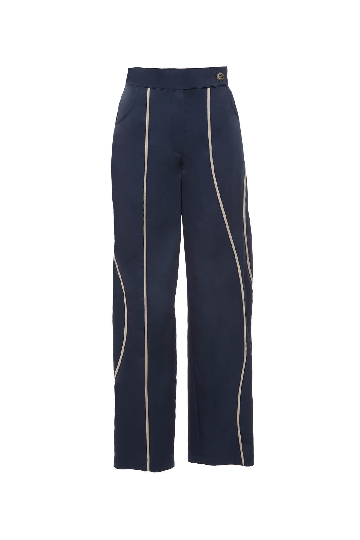 Şerit Detay Cepli Pantolon