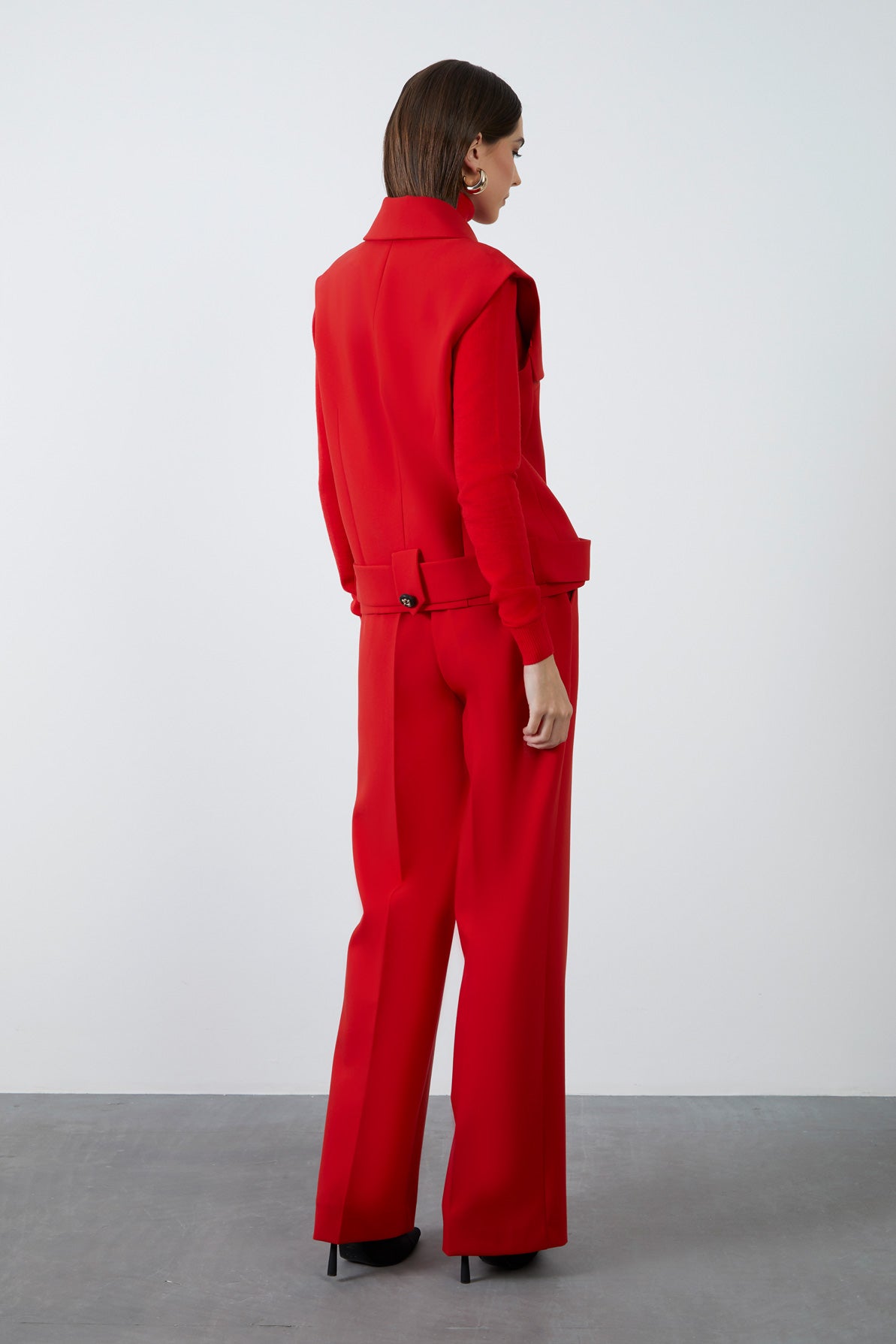 Düğme Detaylı Erkek Yaka Yelek