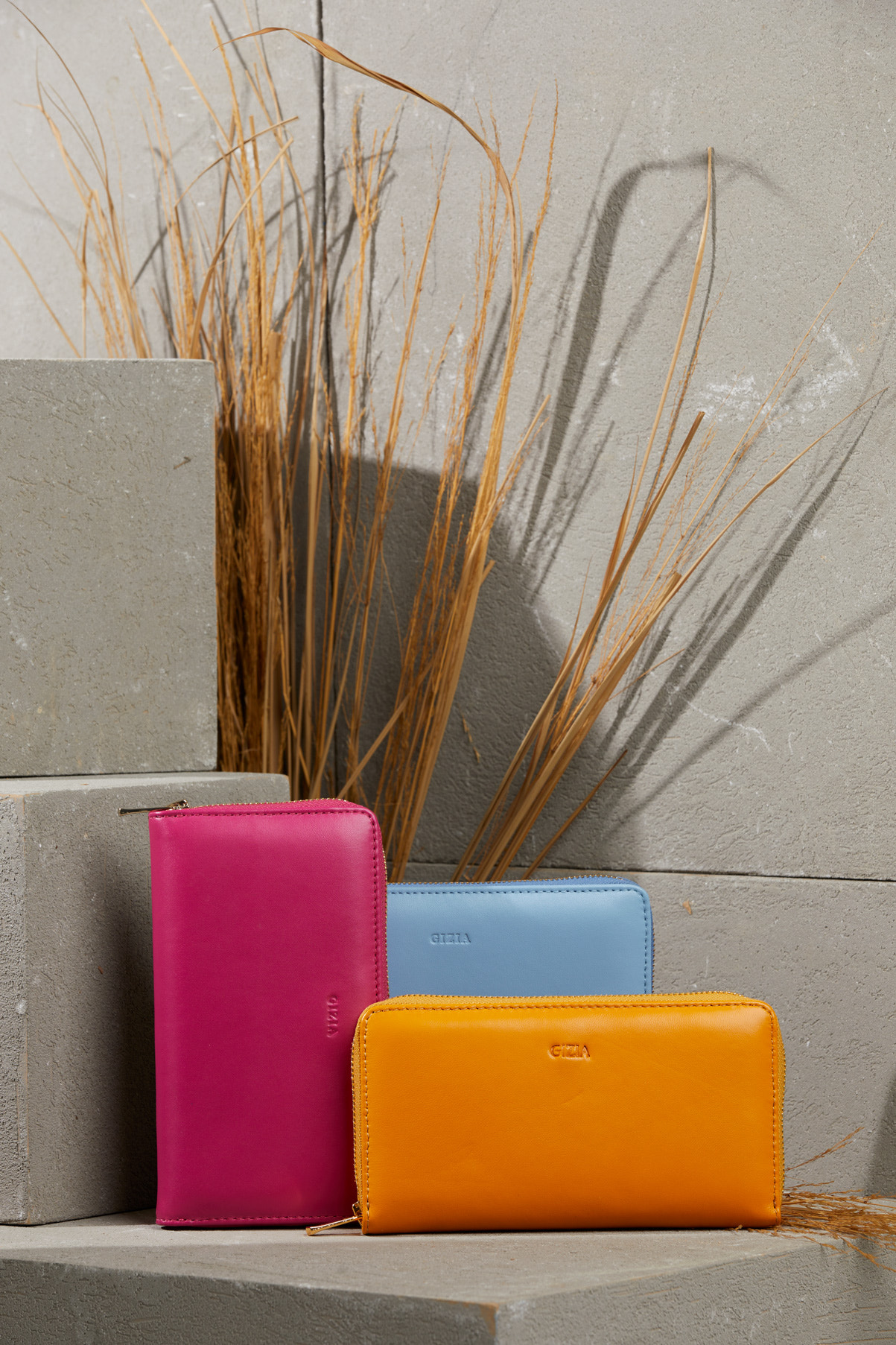 Fermuar Detaylı Deri Cüzdan