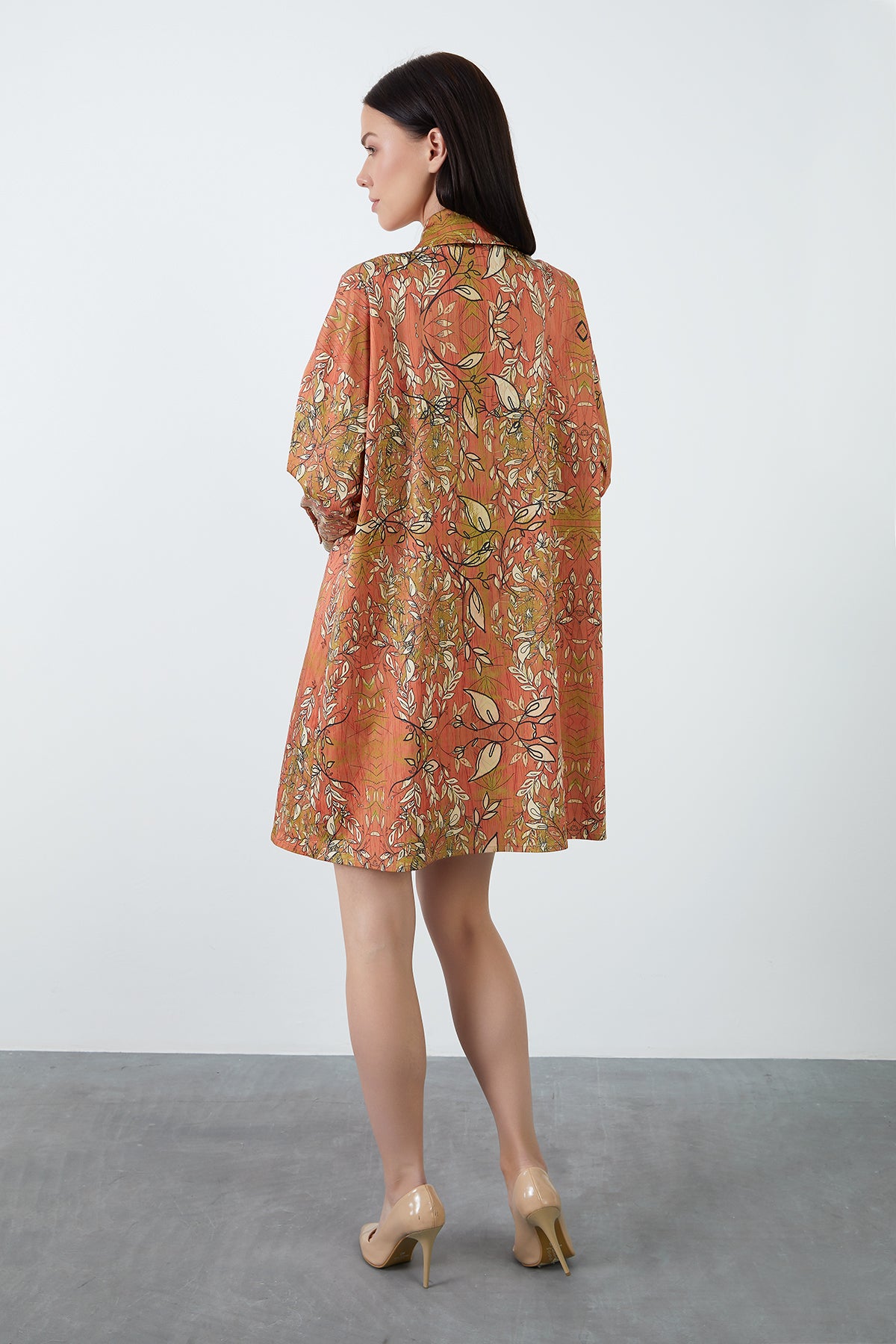 Desenli Gömlek Elbise