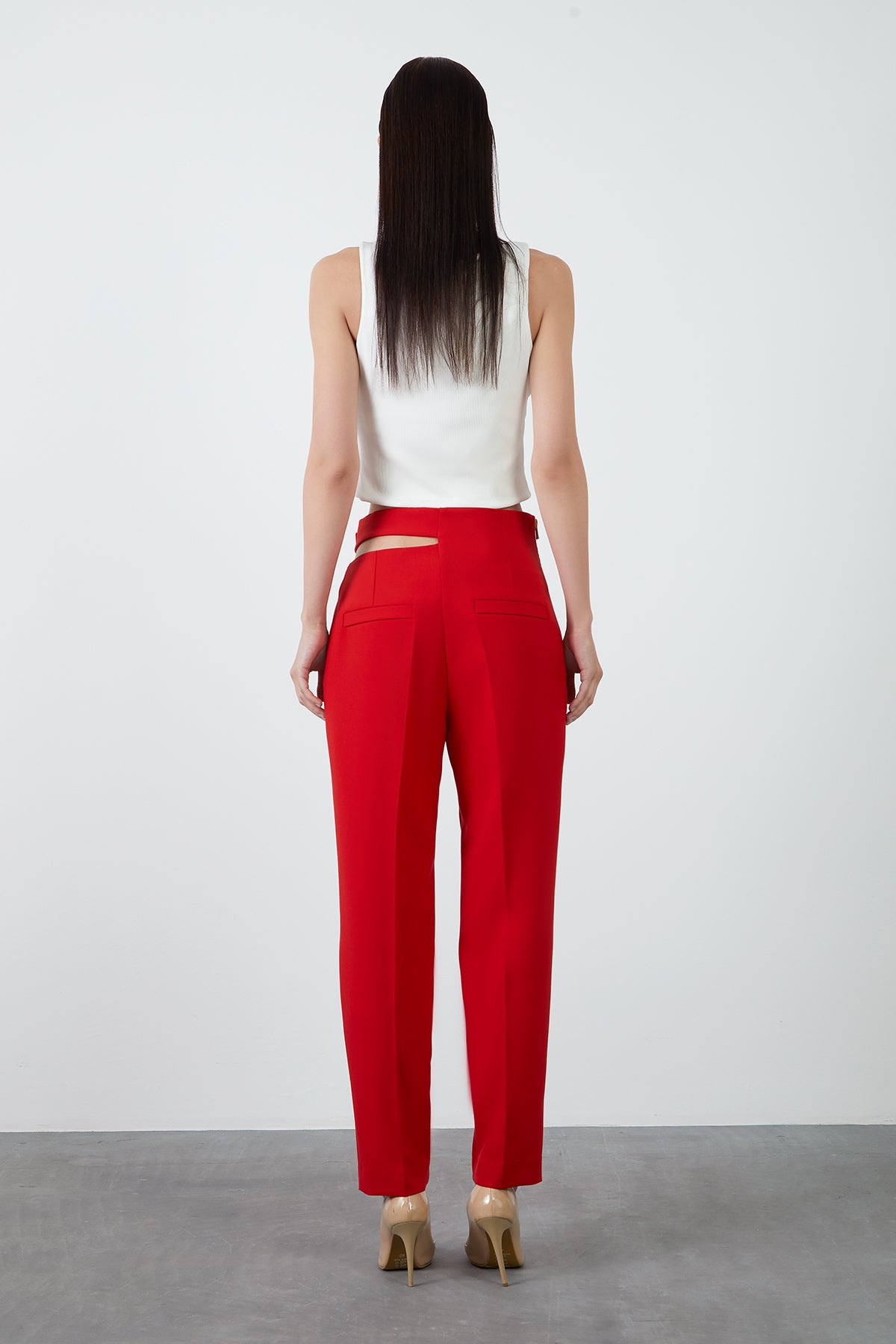 Pencere Detaylı Havuç Pantolon