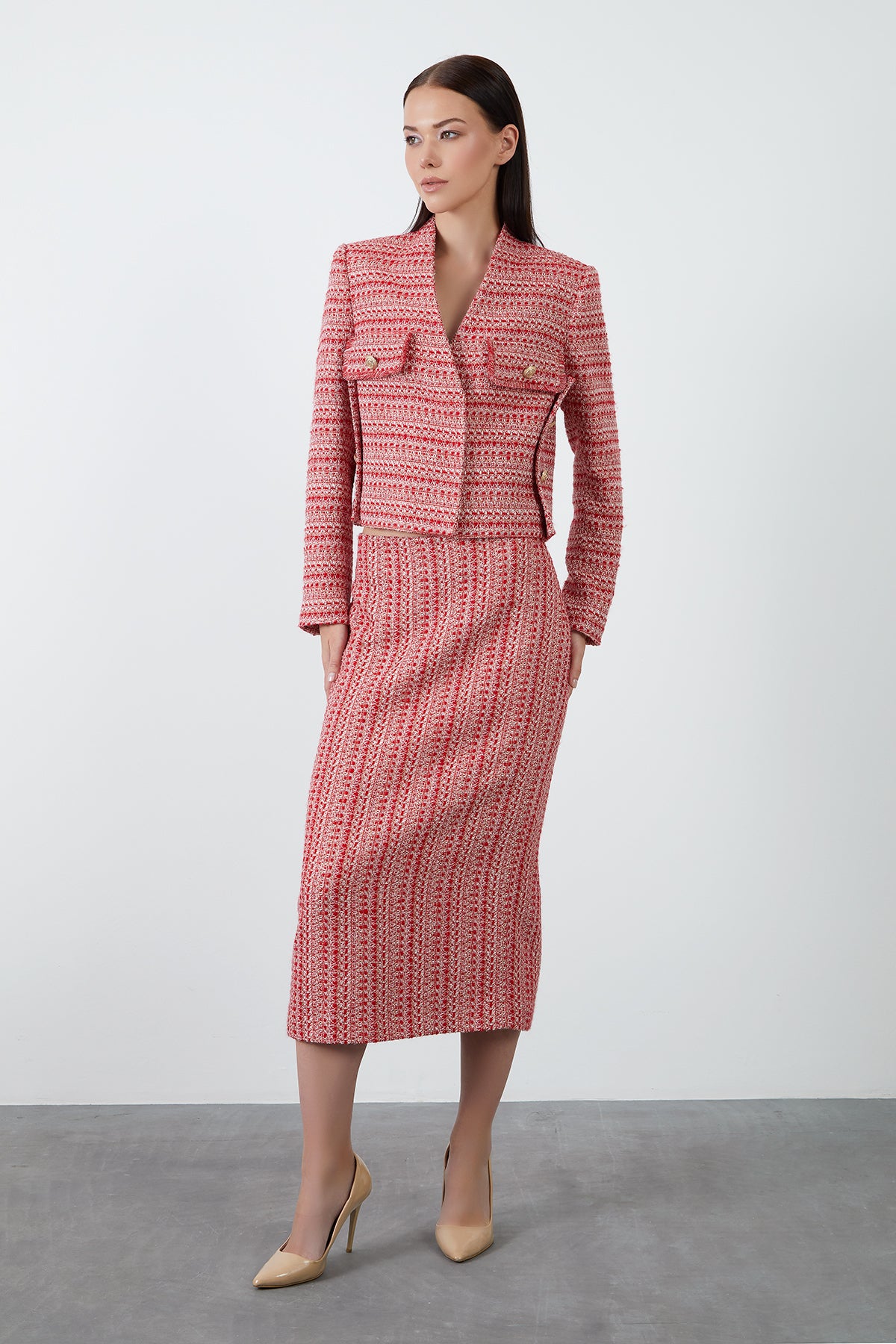 Midi Boy Tüvit Etek