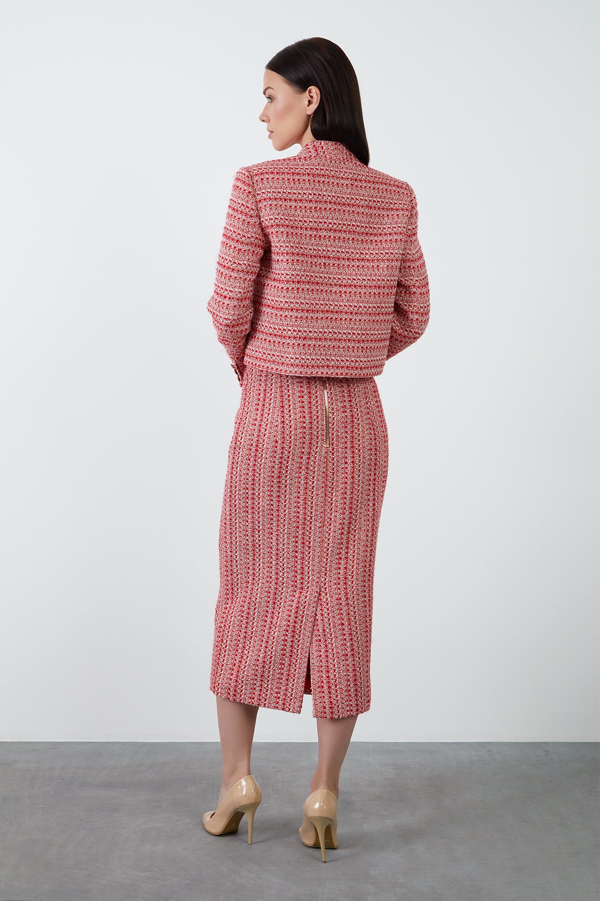 Cep Kapağı Detaylı Kutu Form Tüvit Ceket