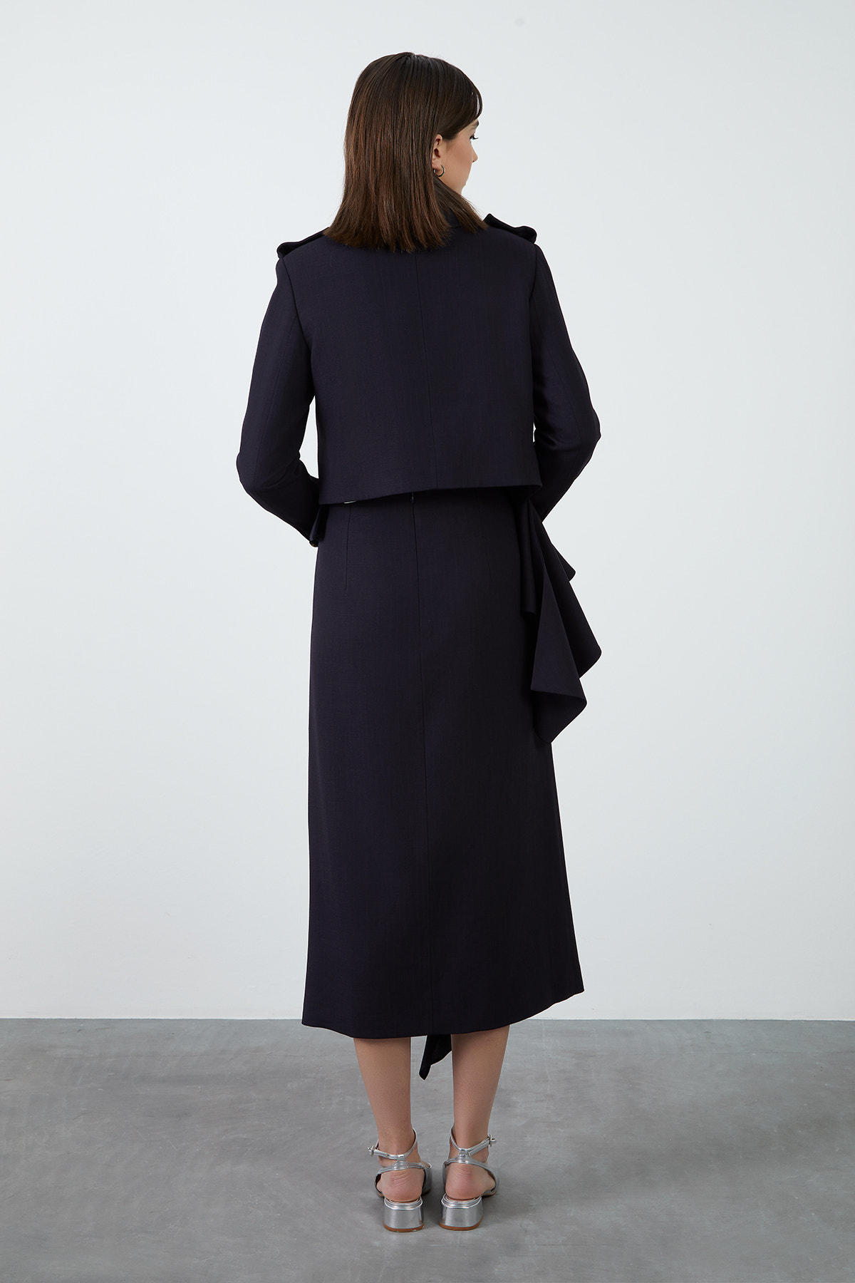 Apoletleri Nakış Detaylı Ceket