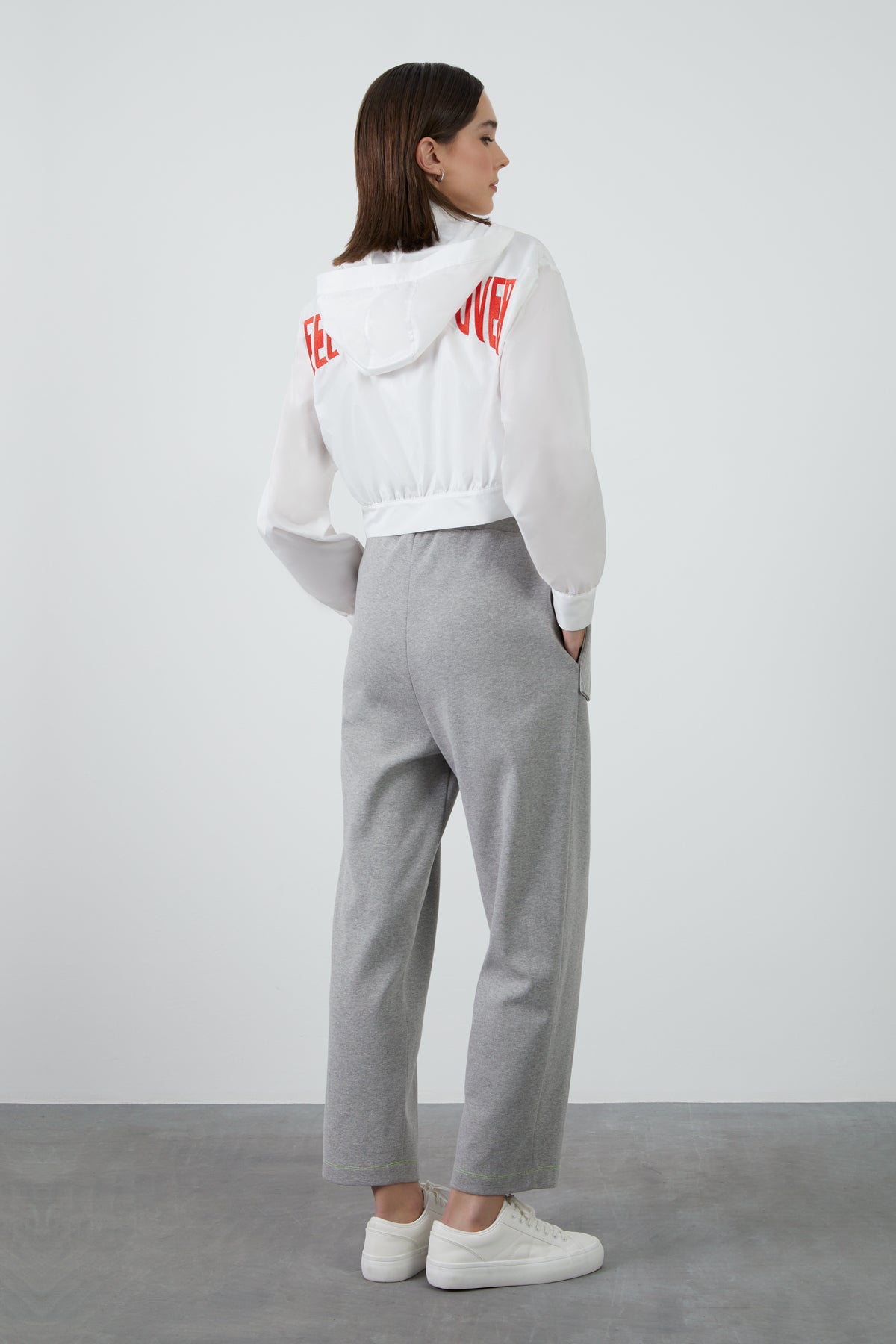 Kontrast Renk Dikişli Eşofman