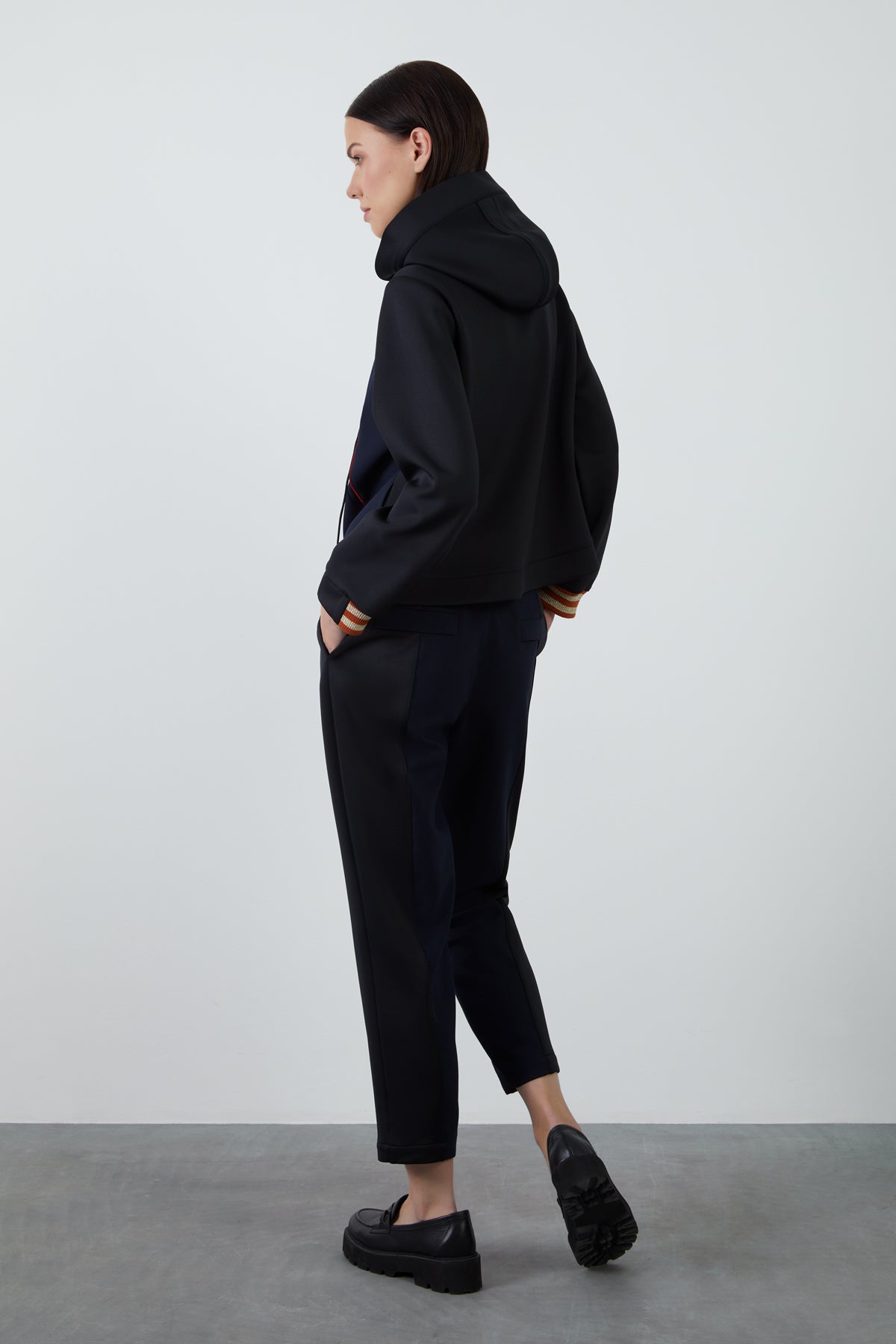 Kuşgözü Detaylı Fermuarlı Sweatshirt