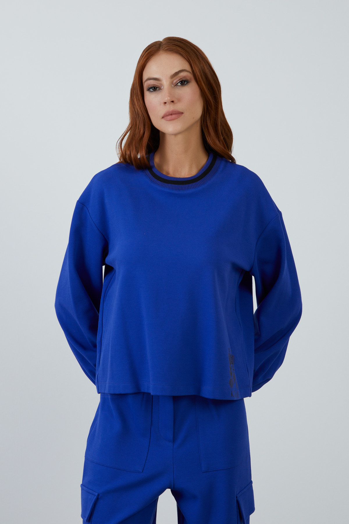 Kargo Pantolonlu Rahat Kesim Lacivert Eşofman Takım