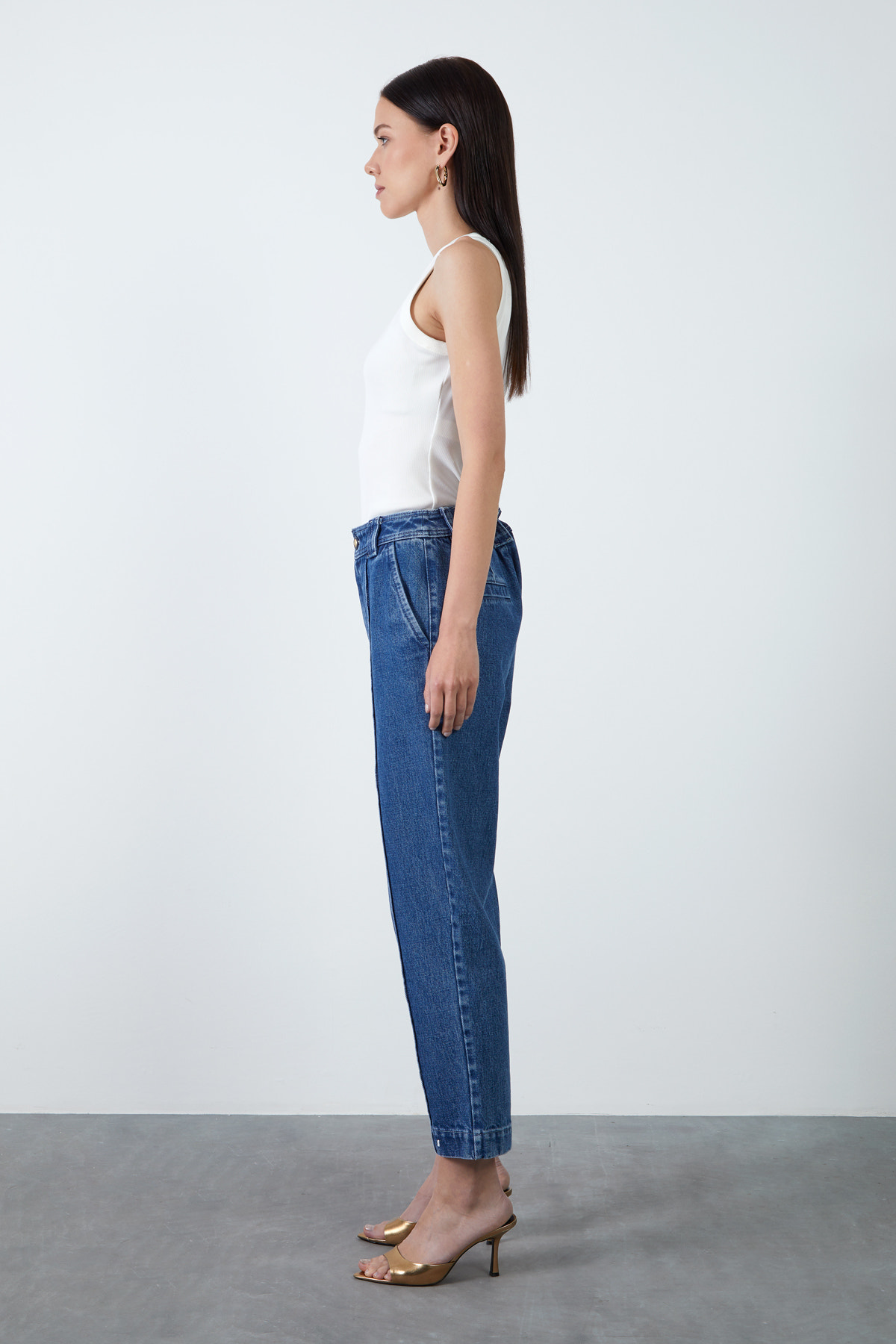 Normal Bel Havuç Jean Pantolon