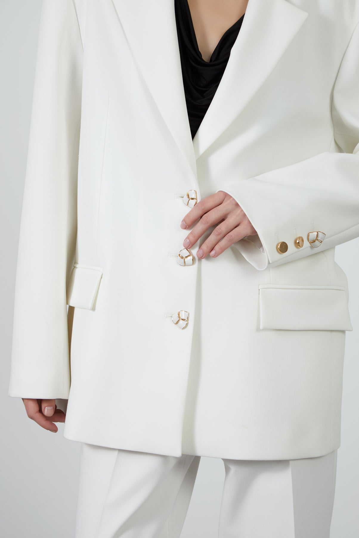 Oversize Ceketli Palazzo Pantolonlu Takım