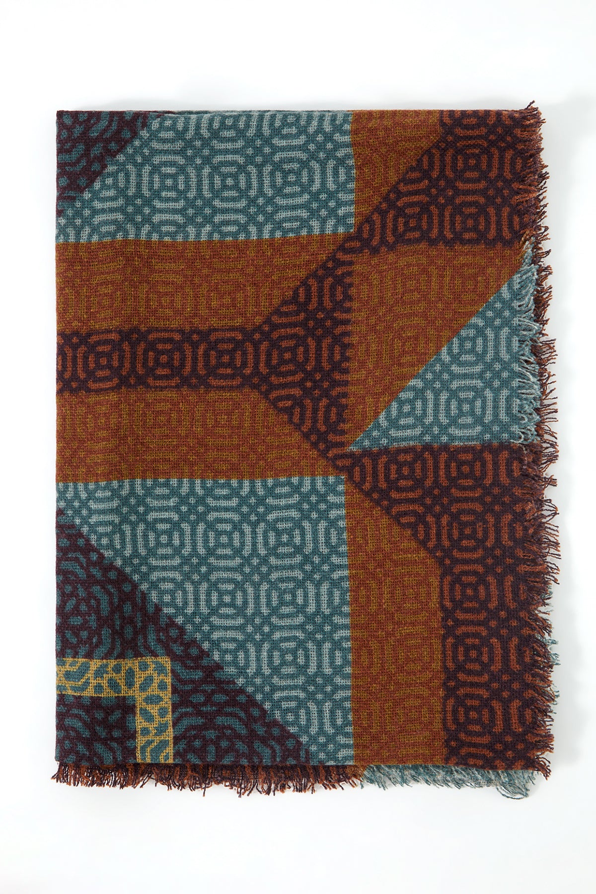 Geometrik Desenli Uzun Şal