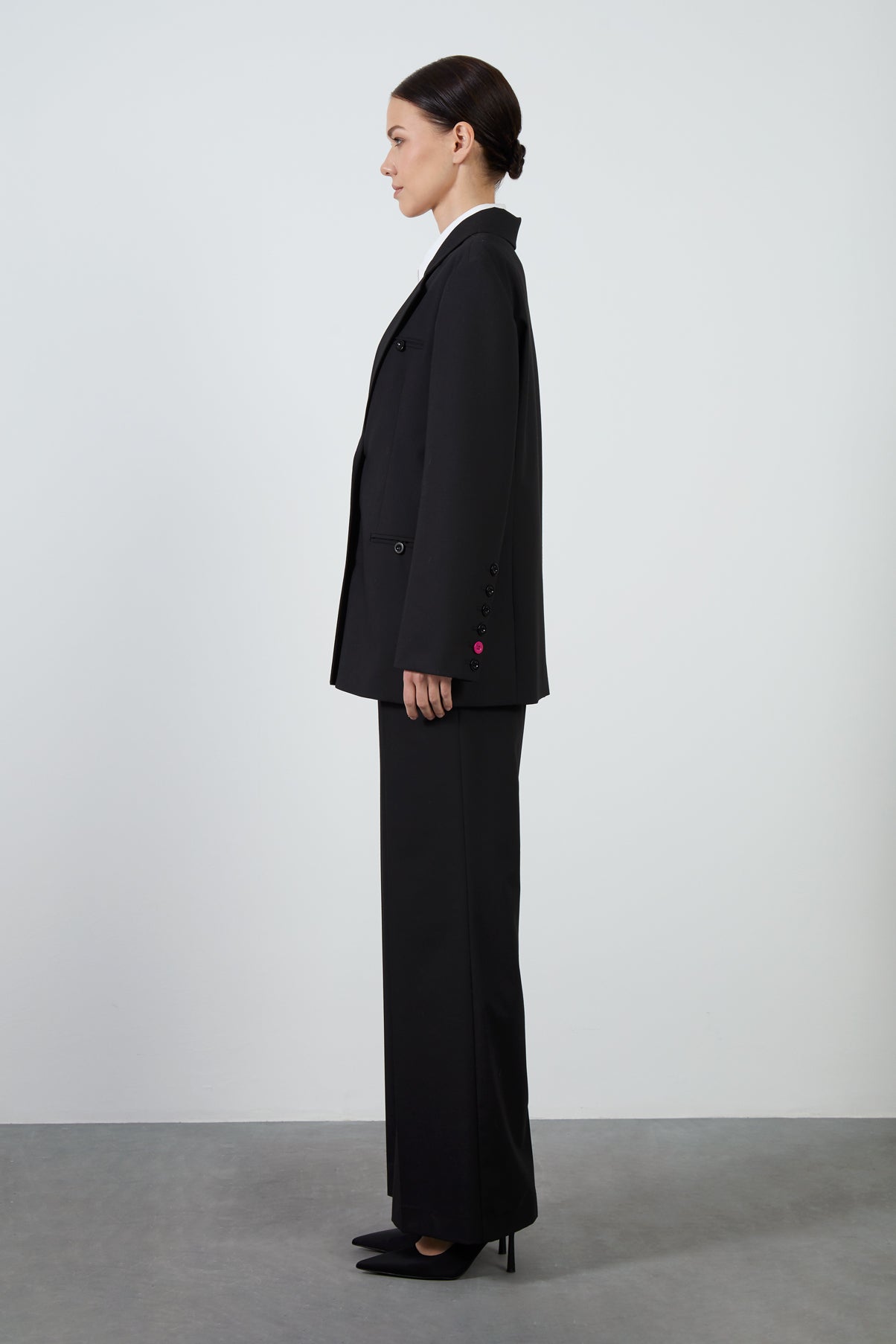 Mono Kapamalı Oversıze Ceket Takım