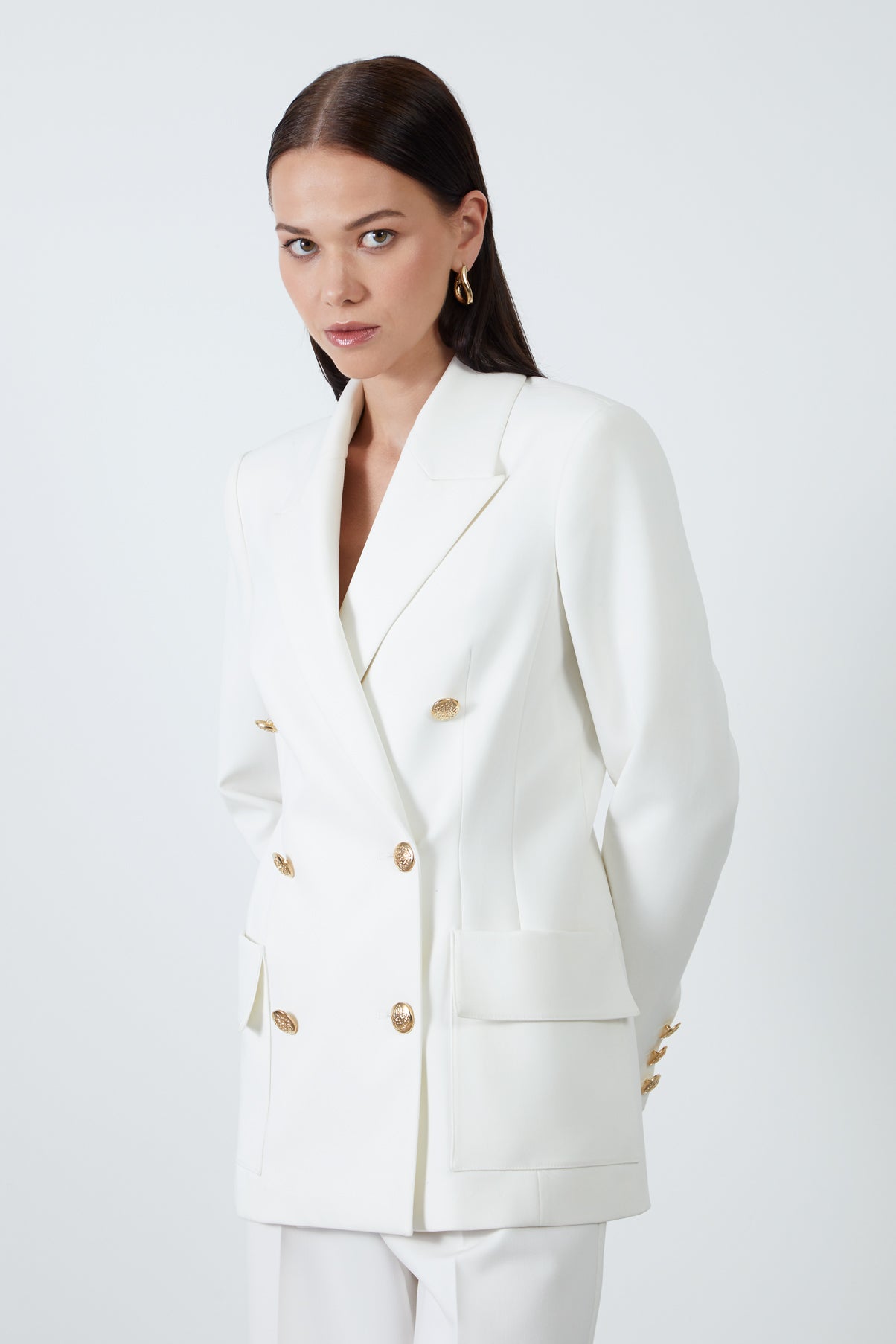 Düğme Detaylı Ceket