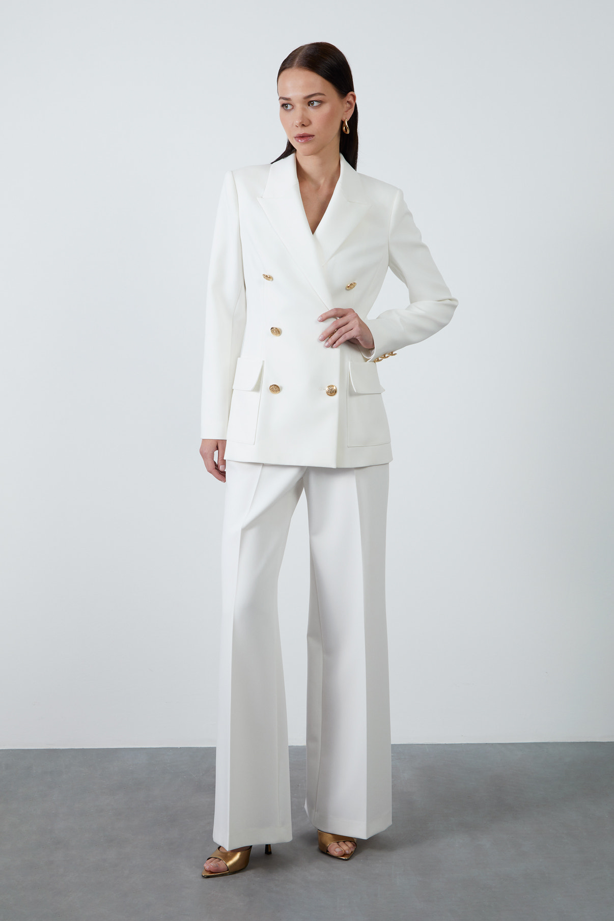 Düğme Detaylı Ceket