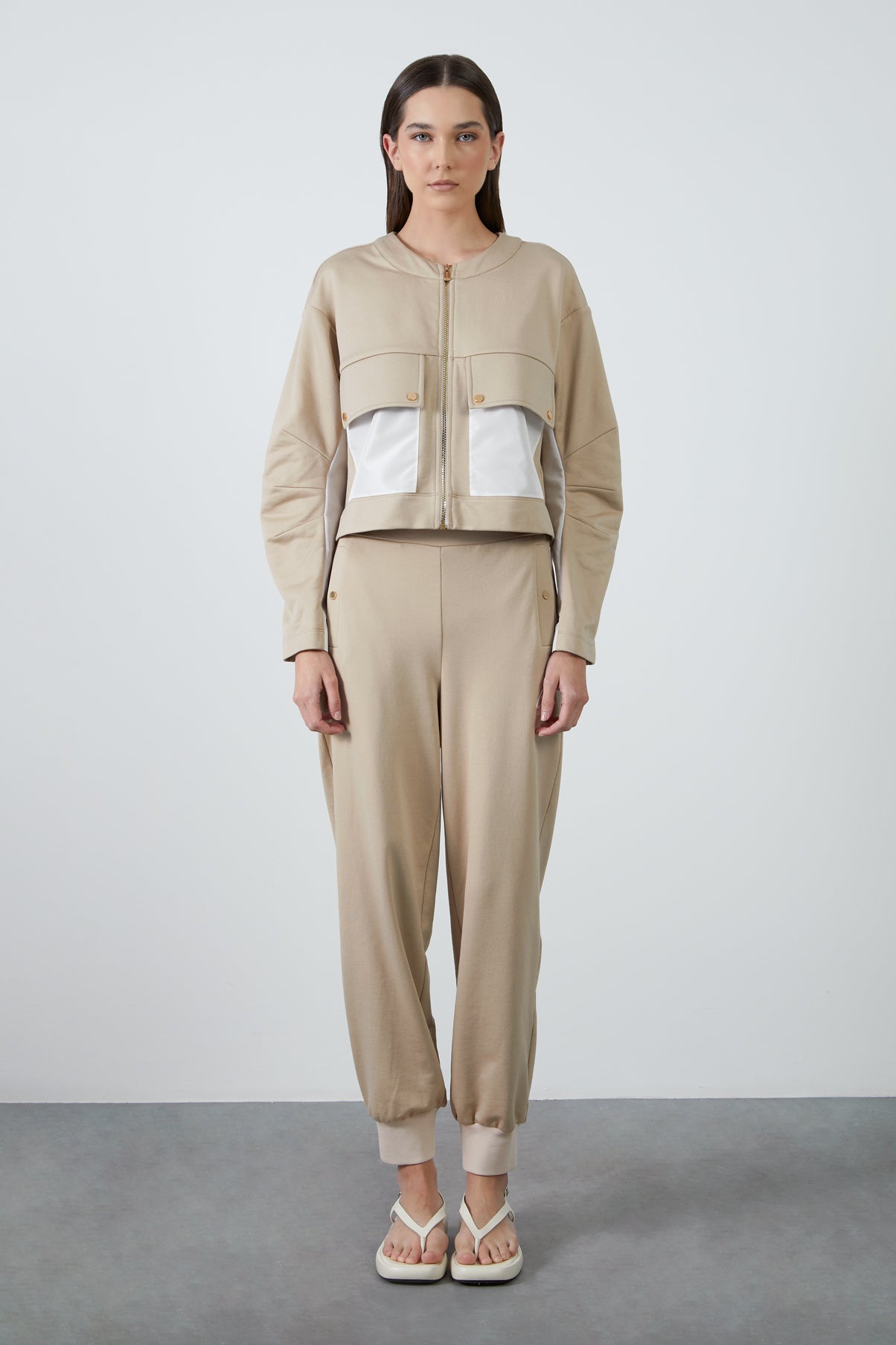 Çıtçıt Detaylı Geniş Cepli Ceket