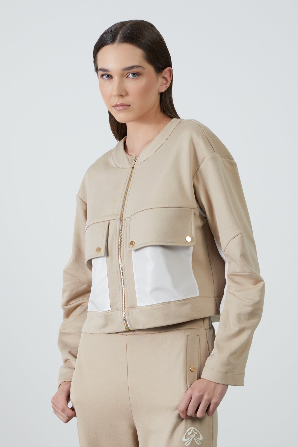 Çıtçıt Detaylı Geniş Cepli Ceket