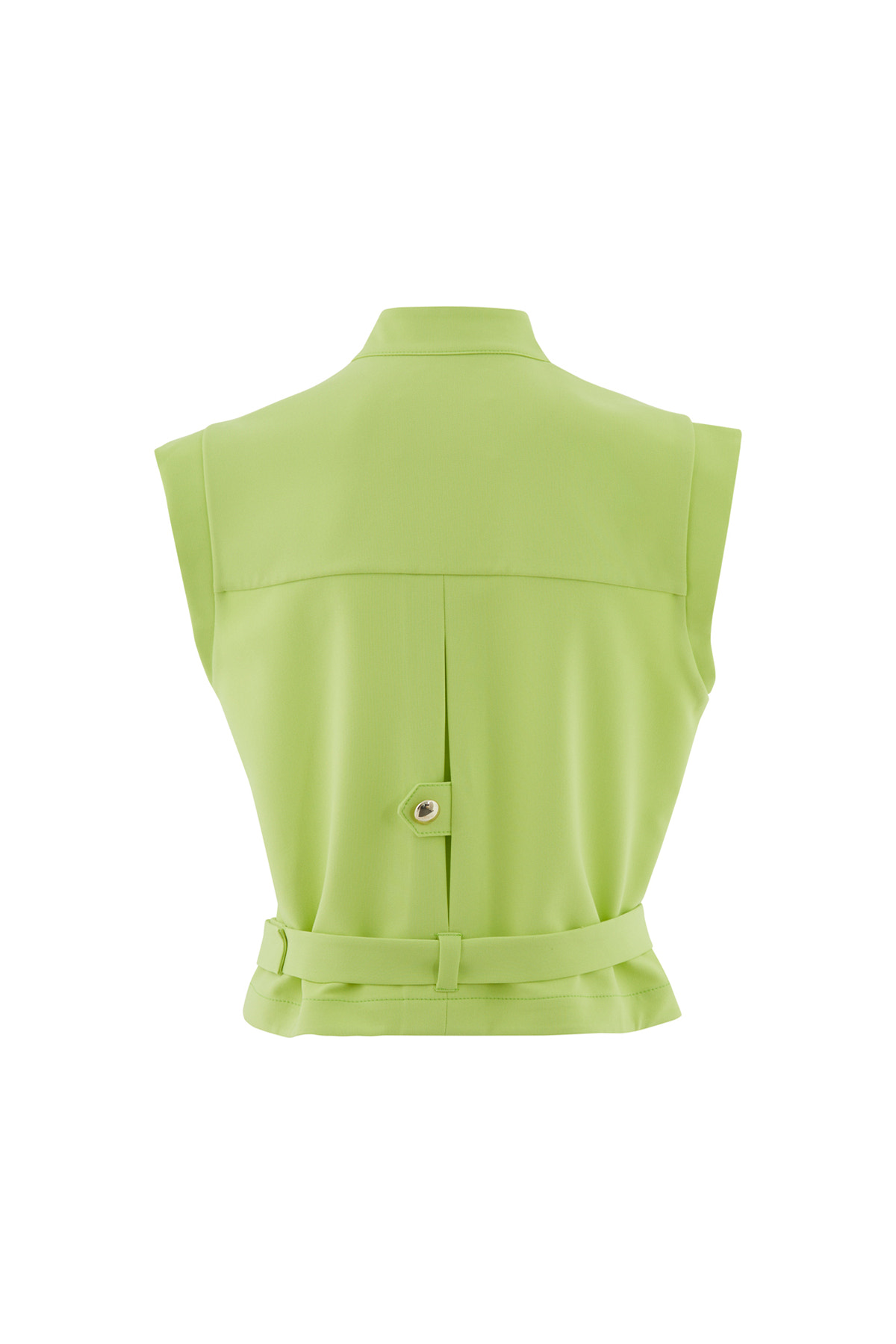 Düğmeli Etekucu Kemerli Yelek