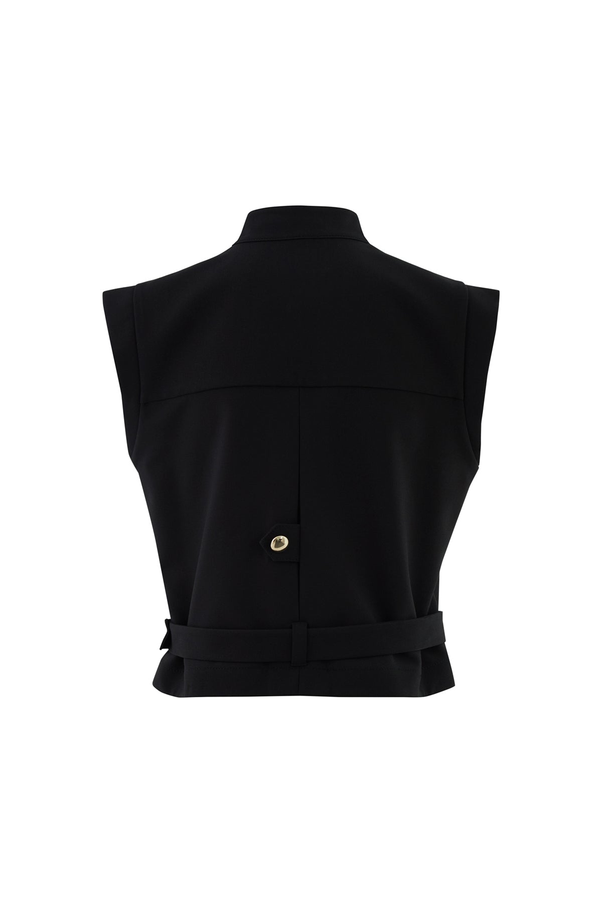 Düğmeli Etekucu Kemerli Yelek