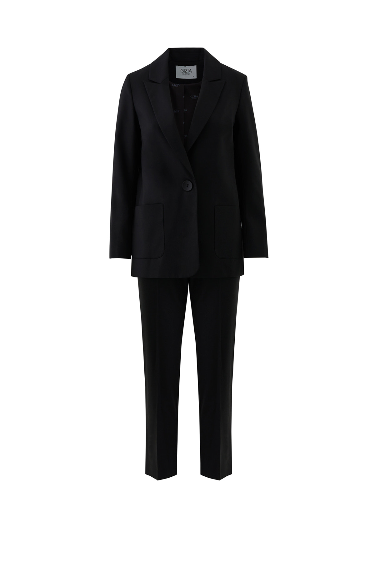 Mono Kapamalı Havuç Pantolonlu Takım