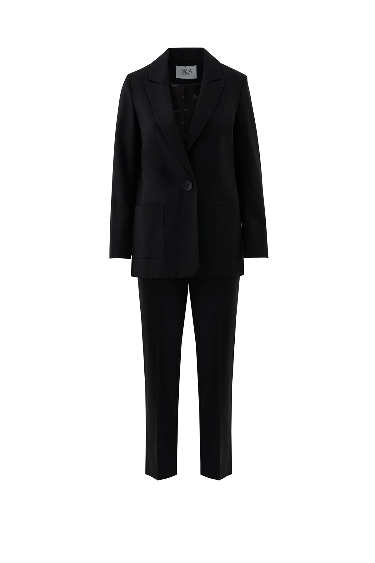 Mono Kapamalı Havuç Pantolonlu Takım