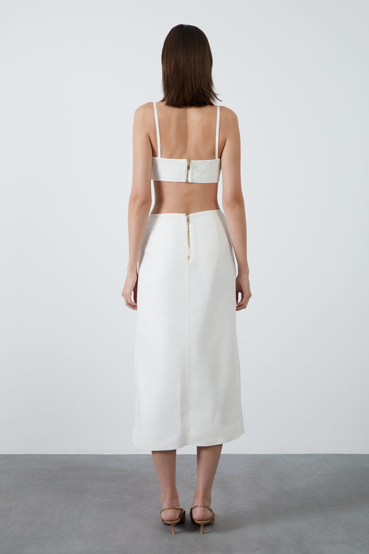 Fermuar Detaylı Askılı Büstüyer