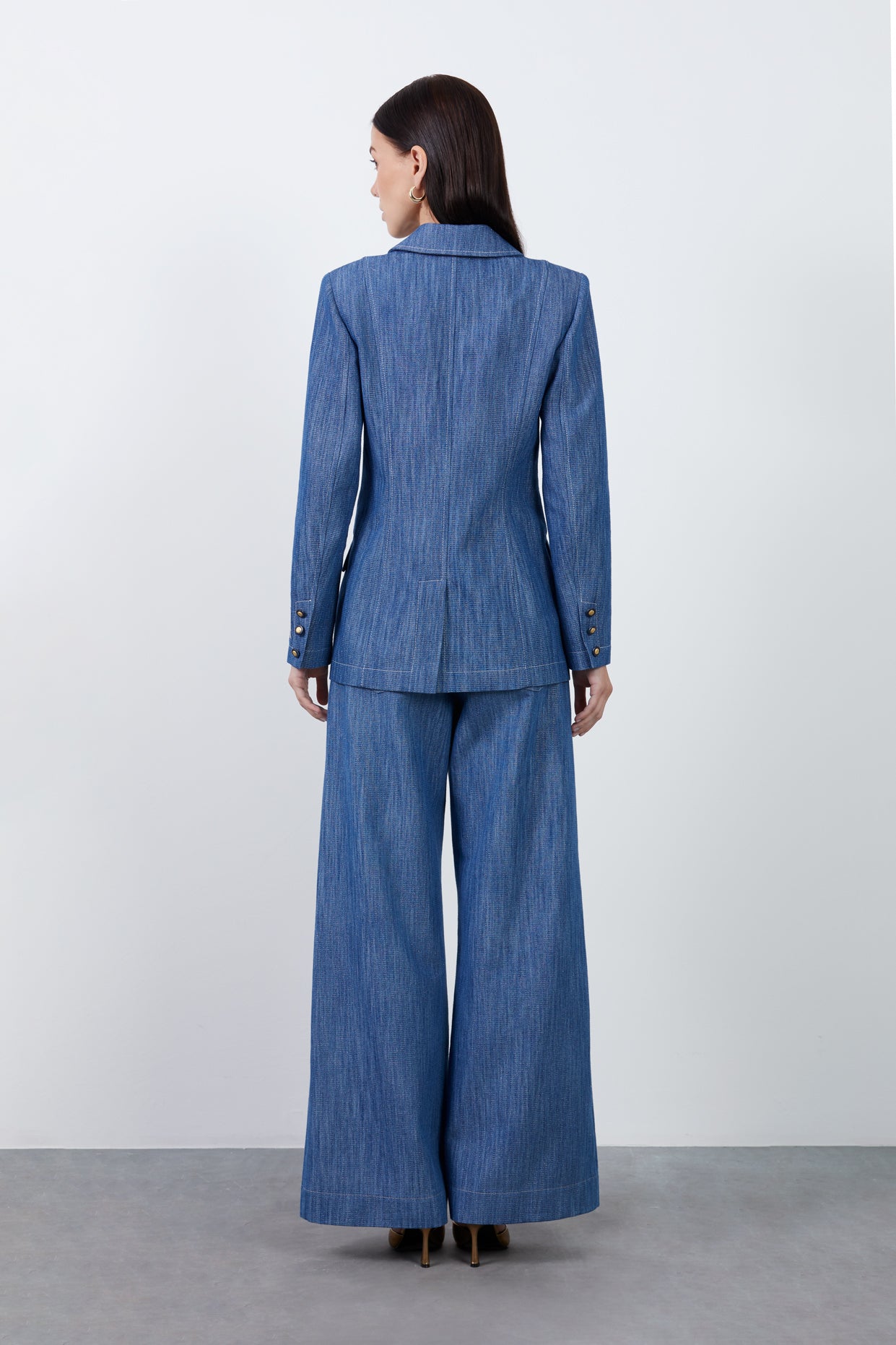 Manşet Detaylı Denim Ceket