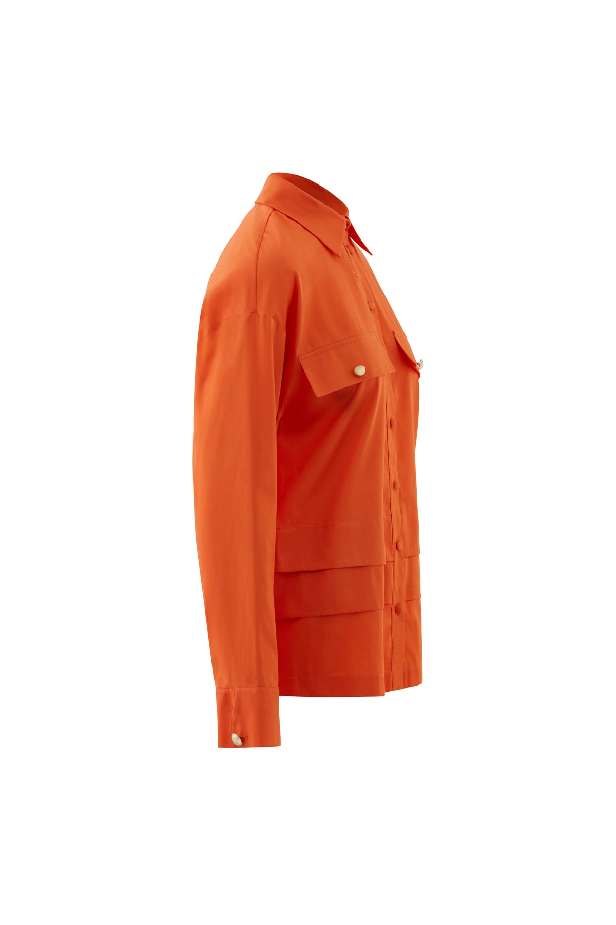 Cep Kapağı Detaylı Uzun Kollu Gömlek