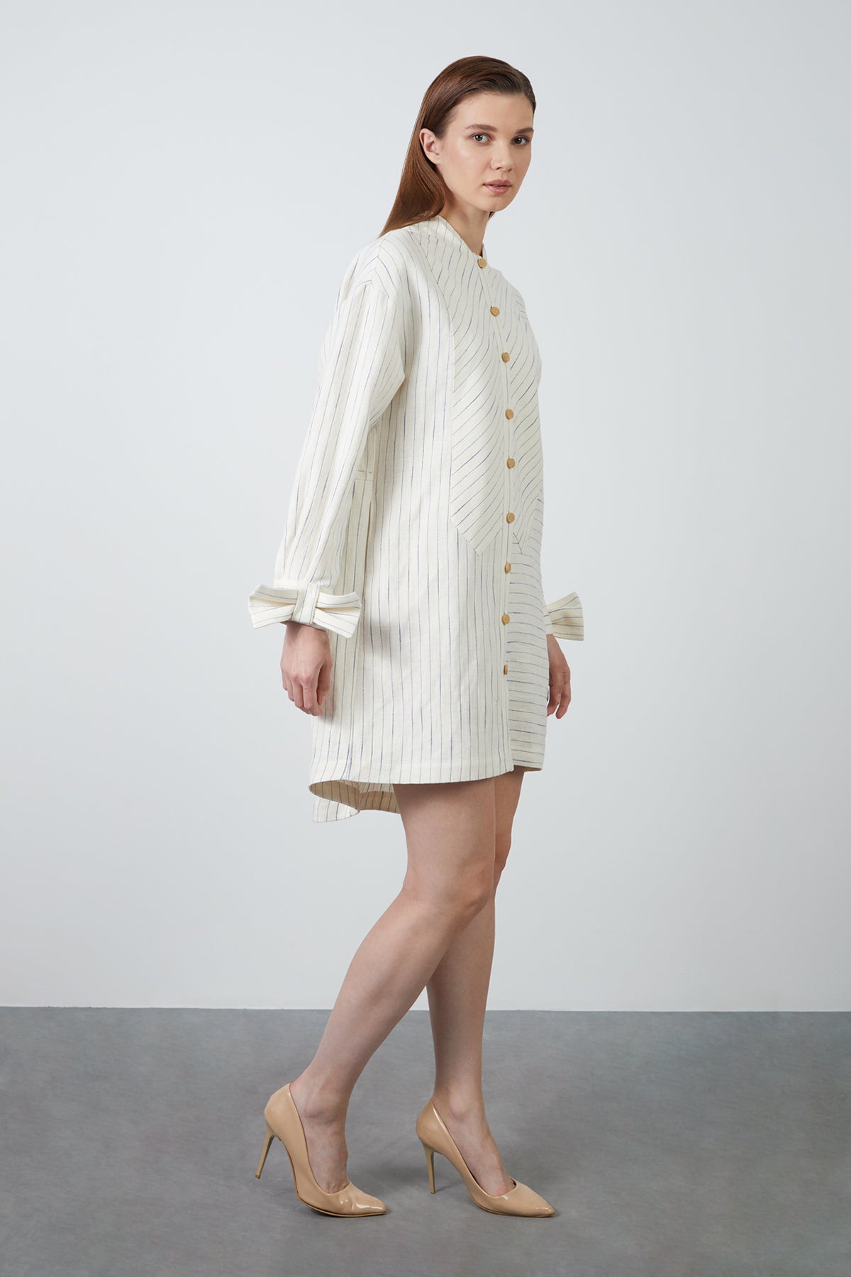 Fiyonk Detaylı Mini Elbise