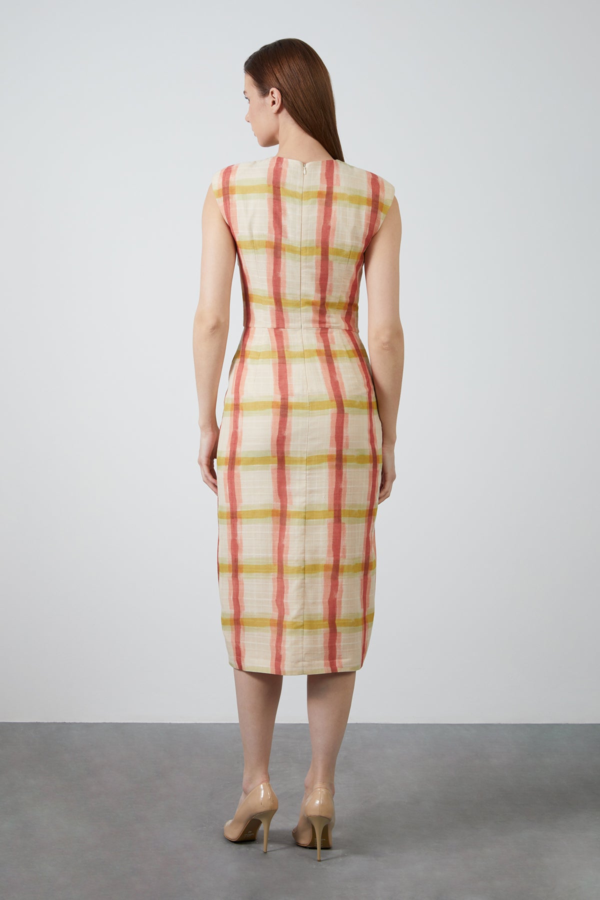 Anvelop Ve Kol Manşet Detaylı Elbise