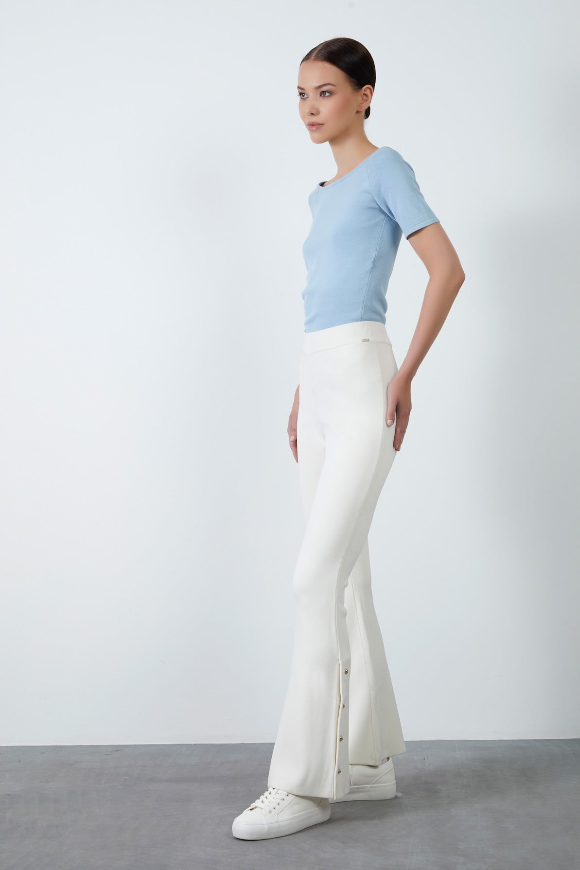 İspanyol Paça Triko Pantolon